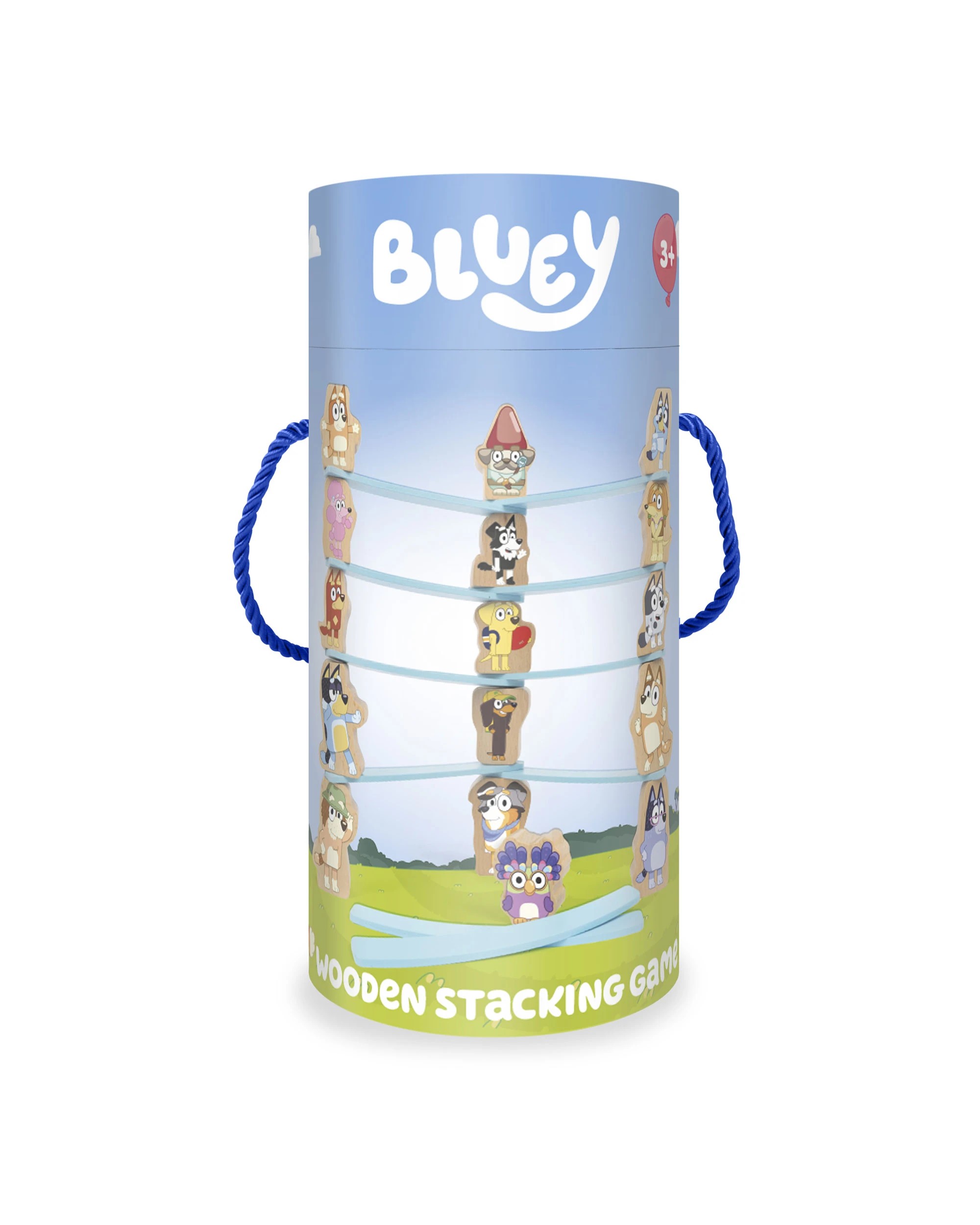 1 Bluey - Wooden Stacking Game (27 Pieces), Activity Toy, Suitable for Ages 3+ - Multi, 1 of 2