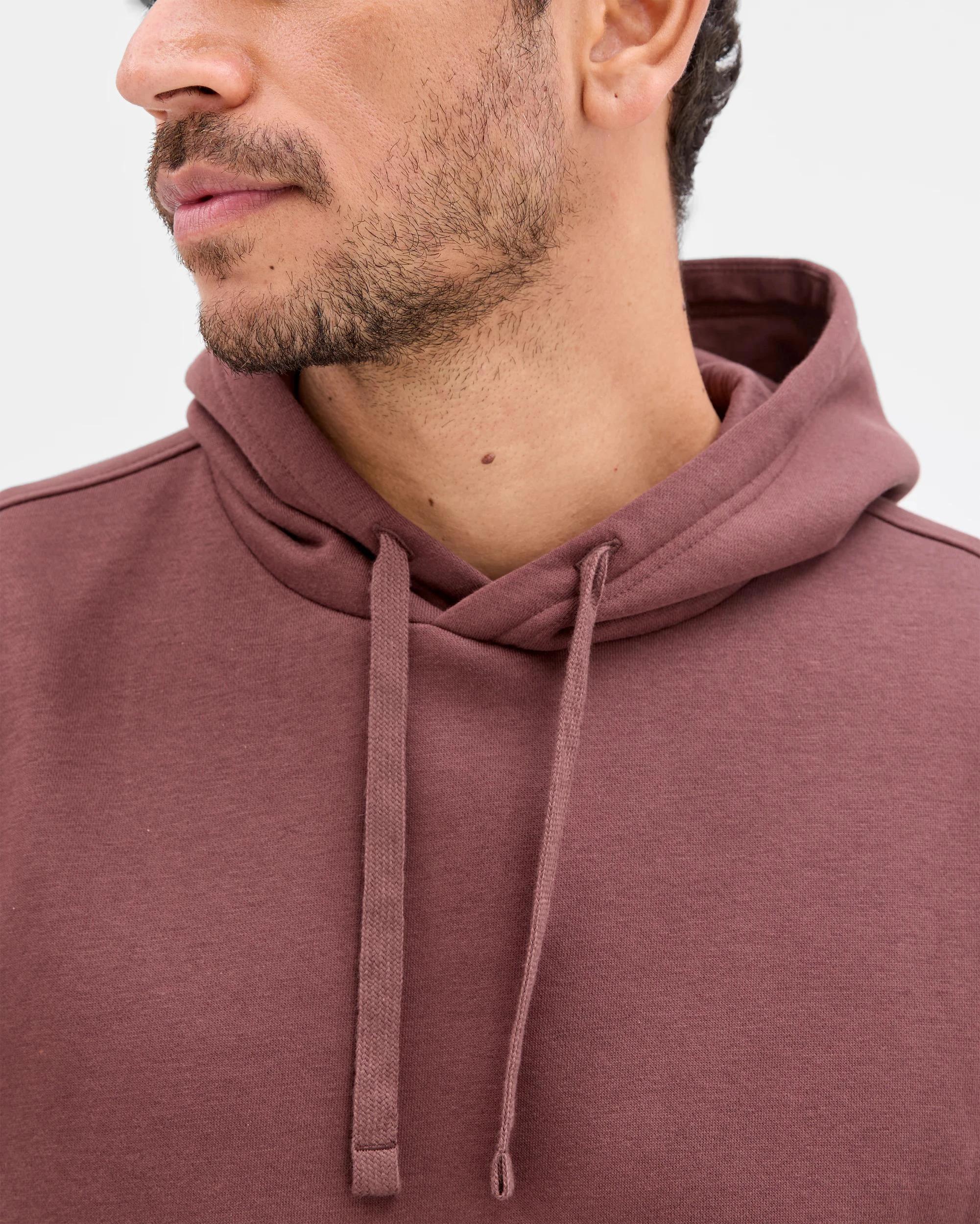 5 Target Man Australian Cotton Blend Popover Hooded Jumper OXBLOOD, 5 of 7