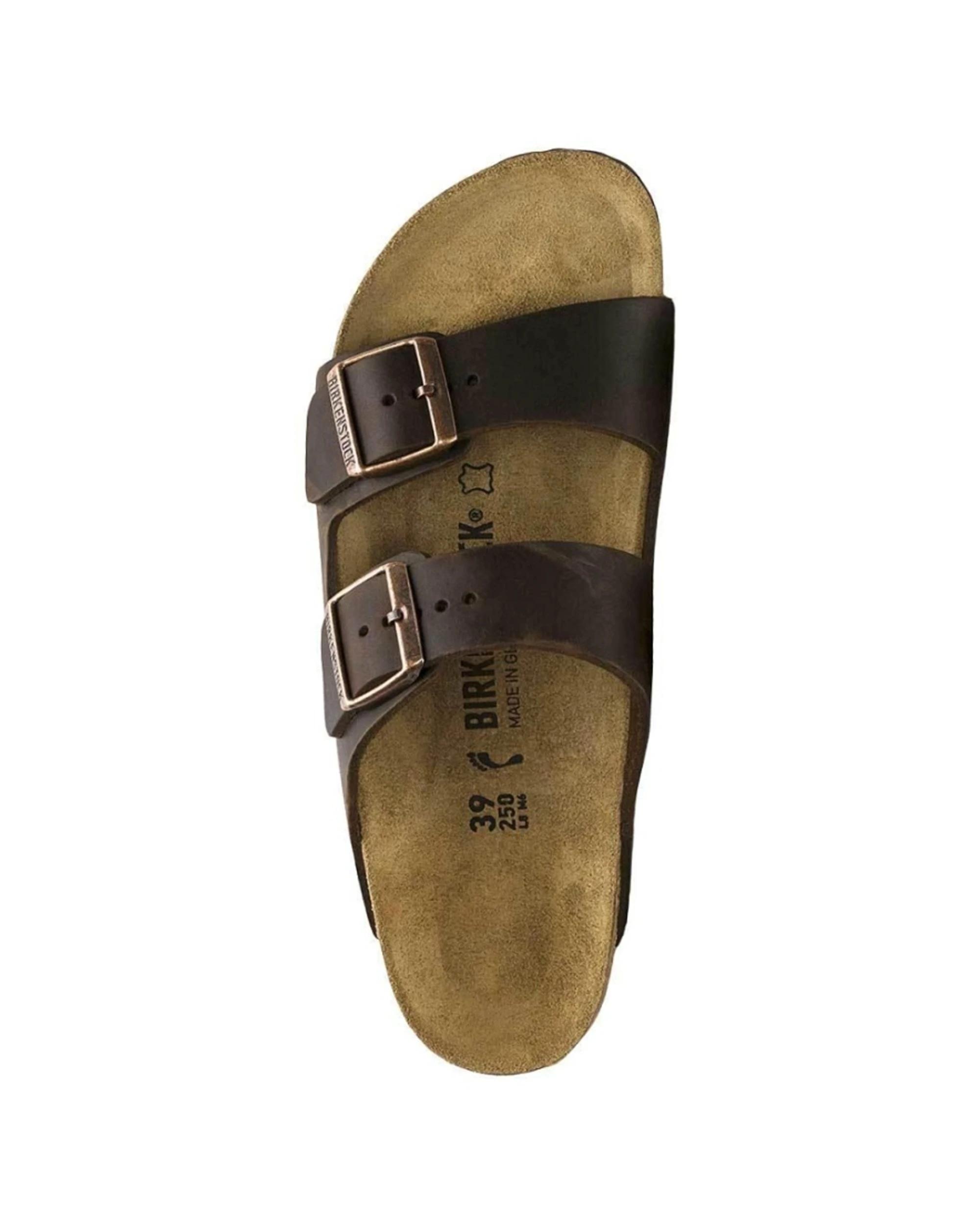 1 Birkenstock Arizona Oiled Leather Sandals Narrow Width HABANA, 1 of 4