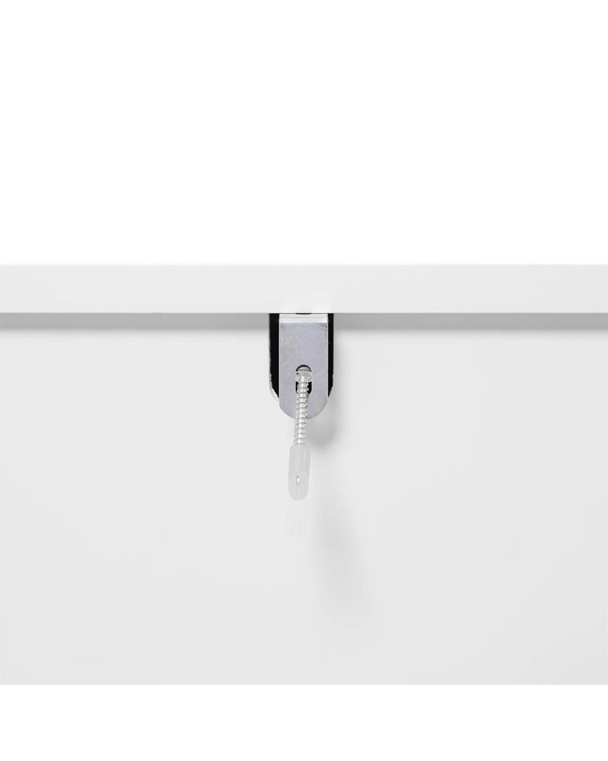 6 Harper Freestanding 2 Drawer Bedside Table White, 6 of 10