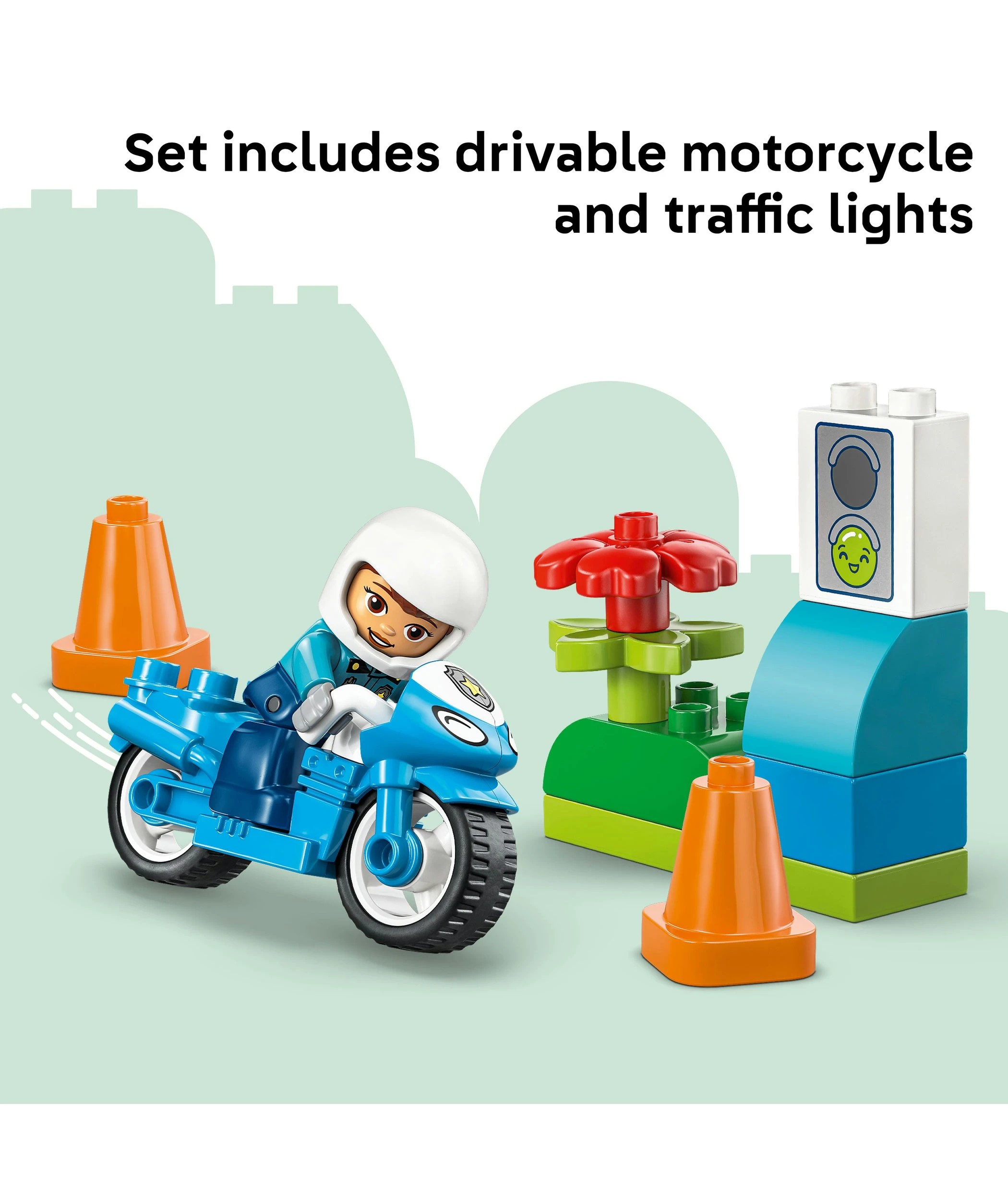 5 LEGO DUPLO Town Blue Police Motorcycle 10471, 5 of 10