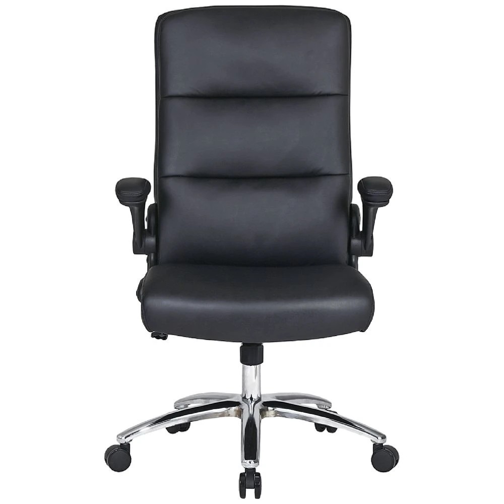 3 J.Burrows Stanton PU Chair Black Ergonomic Chairs and Desk Chairs, 3 of 10