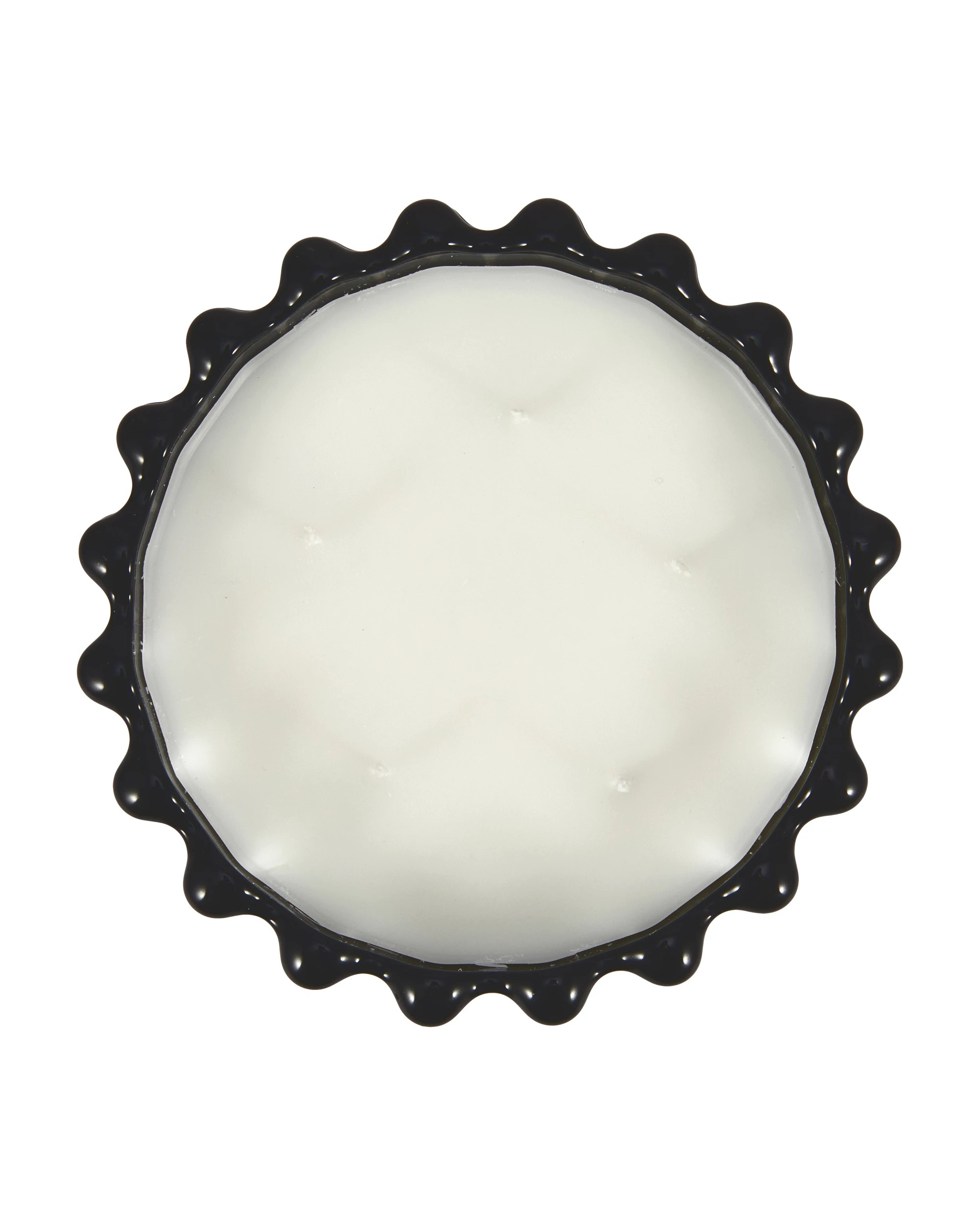 3 Dark Suede Ribbed Glass Candle, 3 of 5