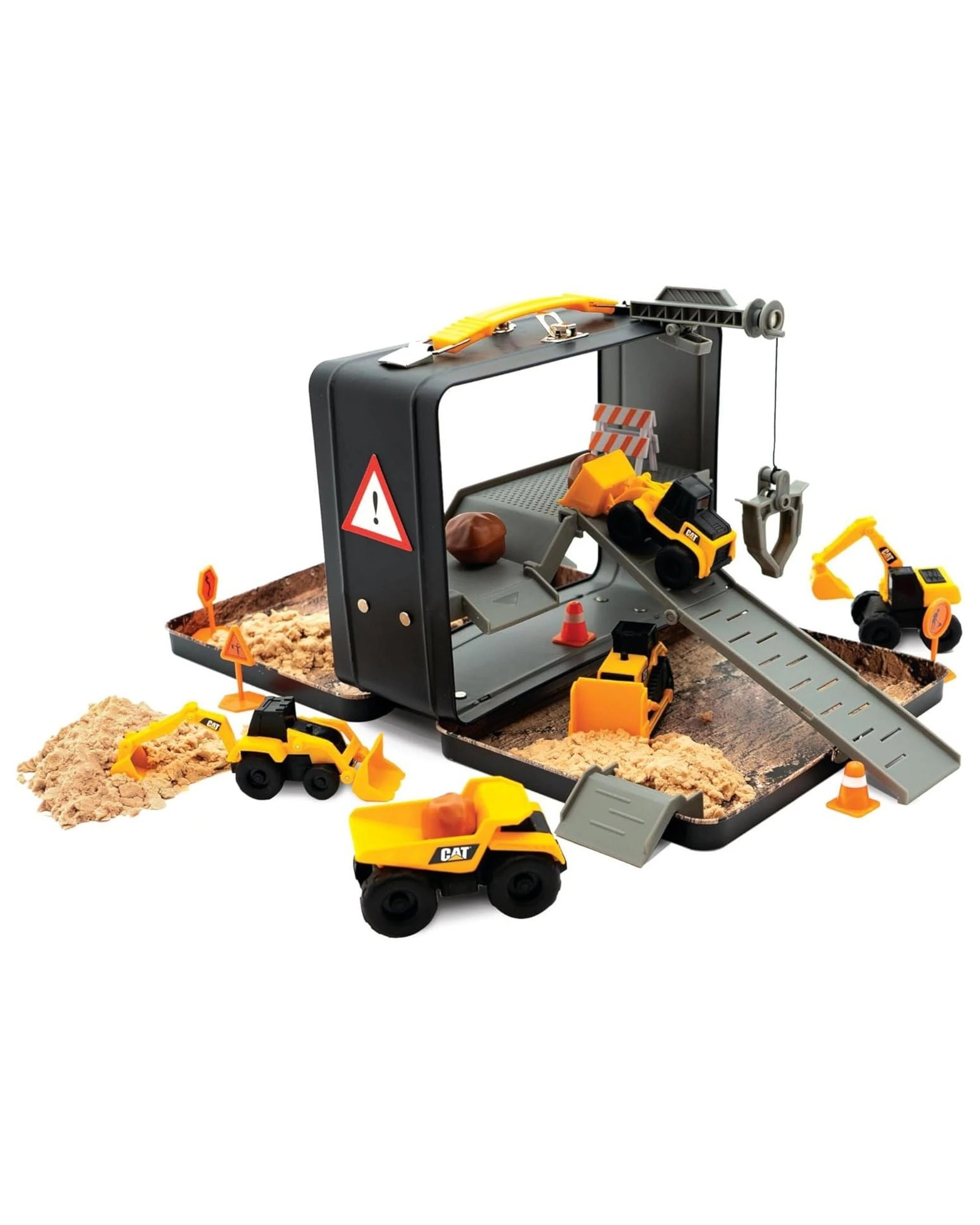4 CAT Little Machines Store-N-Go Playset With 5 Vehicles, 4 of 5