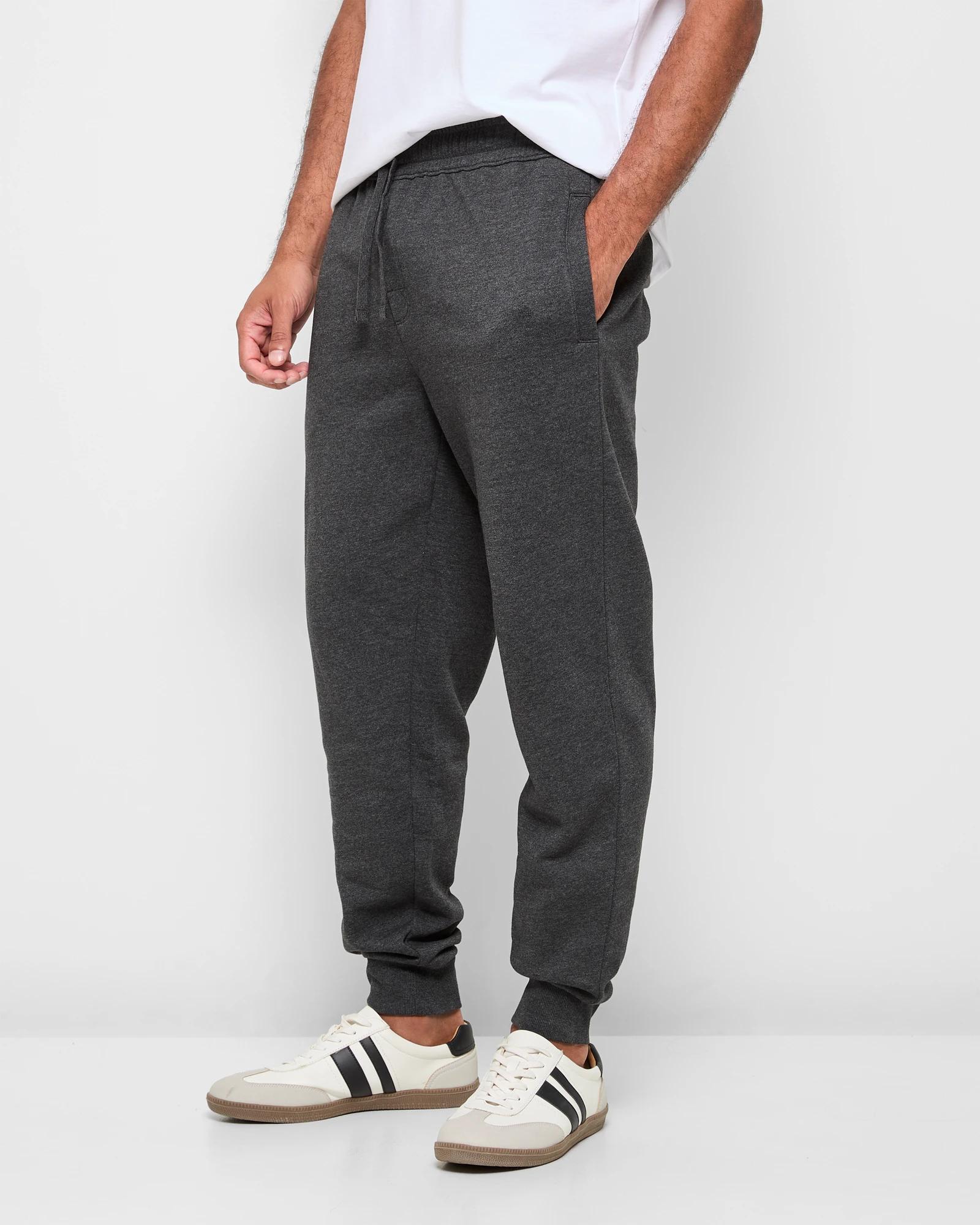 3 Target Cuffed Marle Trackpants CHARCOAL, 3 of 5