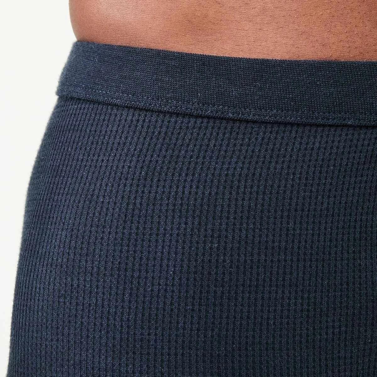 4 Long Mini Waffle Thermal Pants Bluenights, 4 of 6