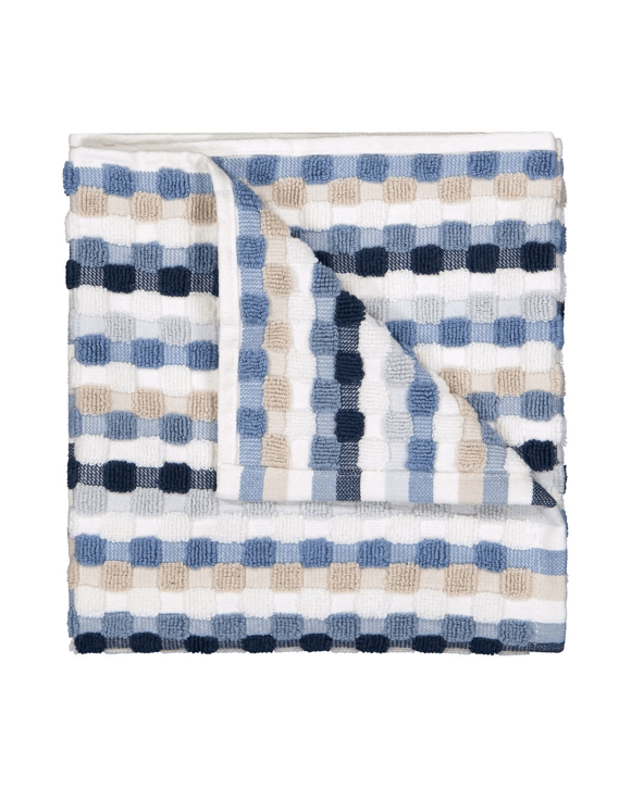 Blue Popcorn Cotton Hand Towel