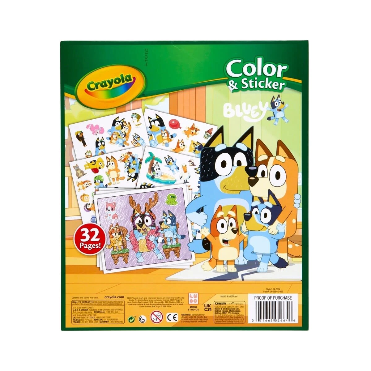 2 Crayola Bluey Color and Sticker Book, 2 of 3