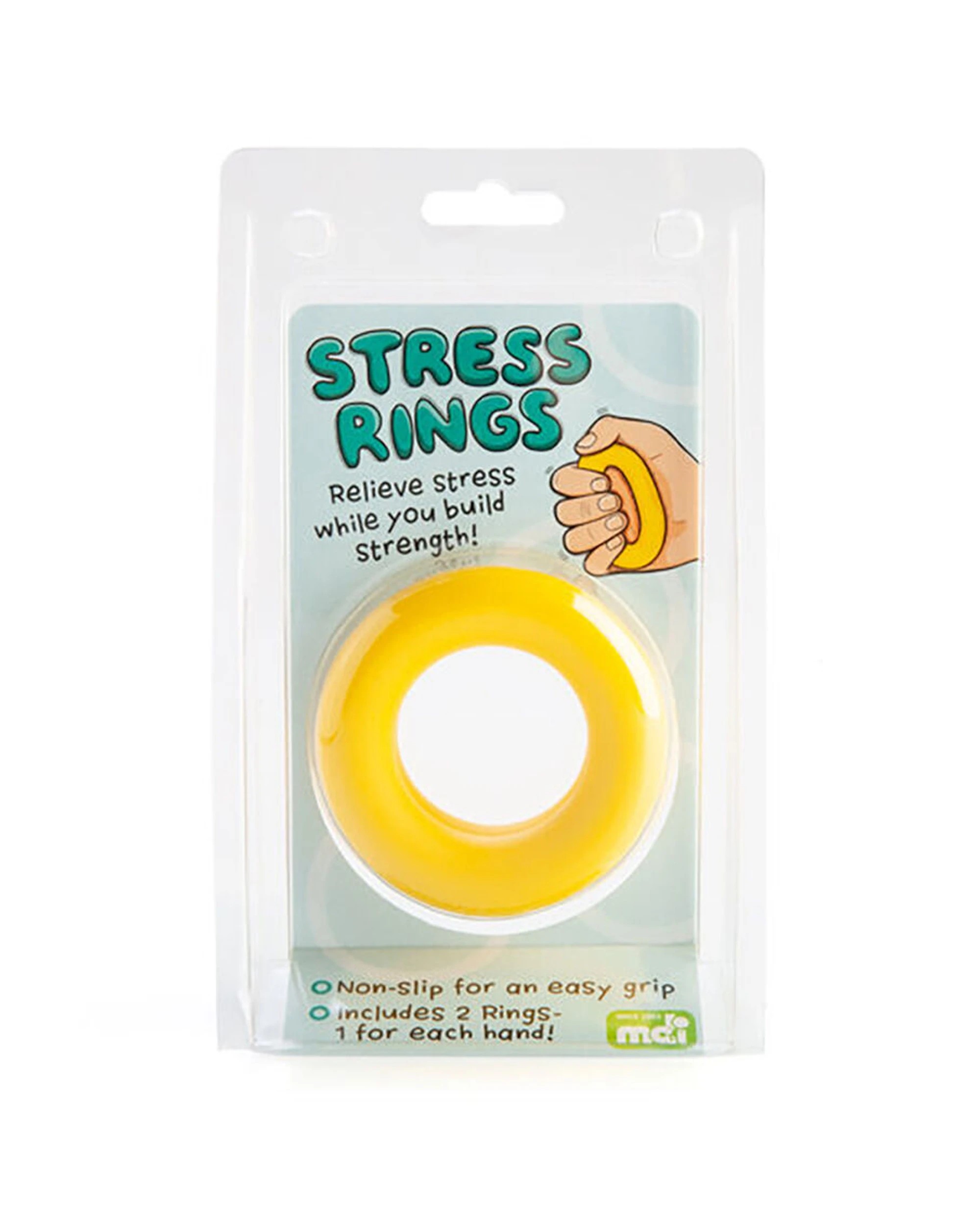 6 MDI Stress Relief Rings Sensory Fidget Squeeze Kid's Toy - Yellow, 6 of 6