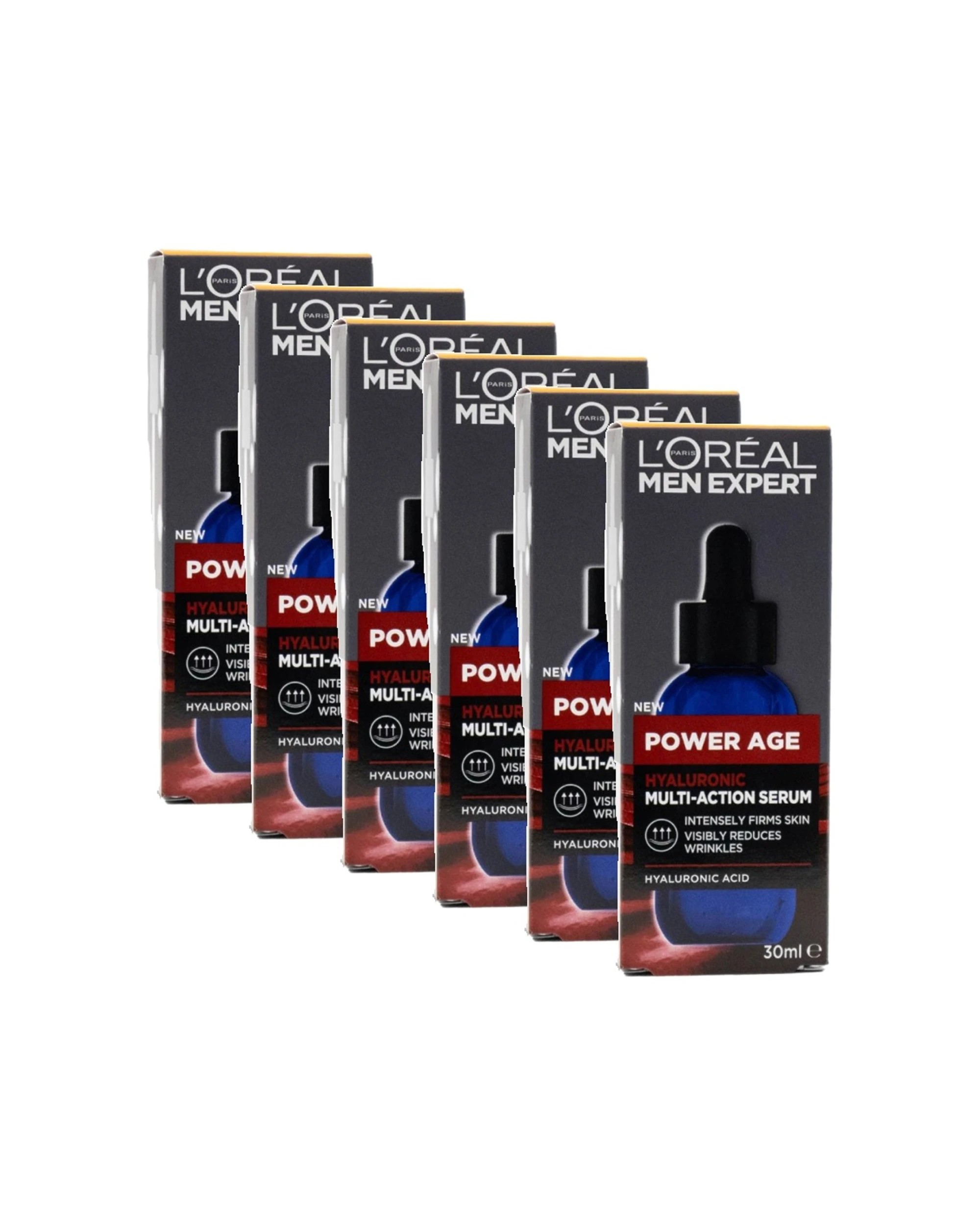 1 Loreal Men Expert Power Age Action Hyaluronic Acid Serum 6 Pack - Multi, 1 of 4