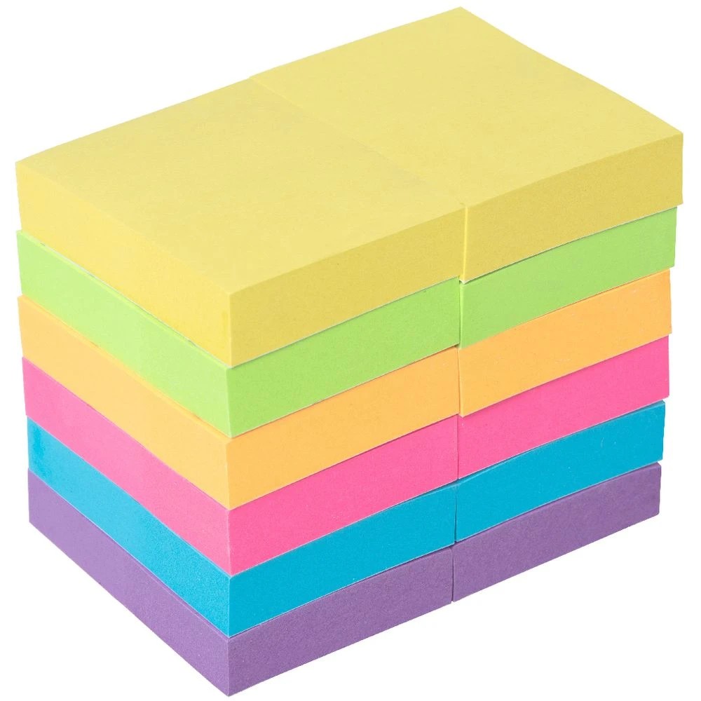 2 J.Burrows Stick-It Notes 38x50mm Neon 12 Pack, 2 of 4