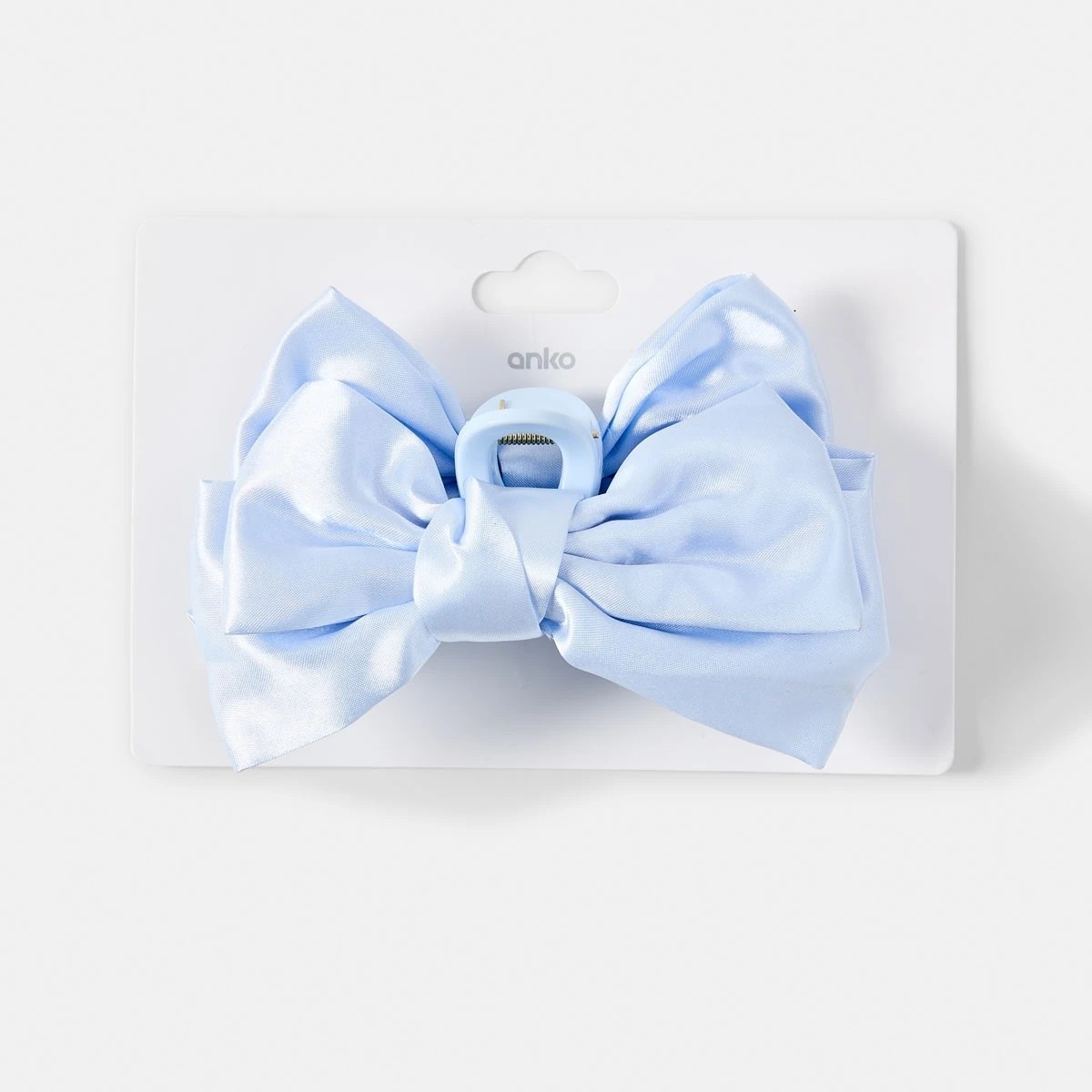 4 Blue Fabric Bow Claw Hair Clip, 4 of 4