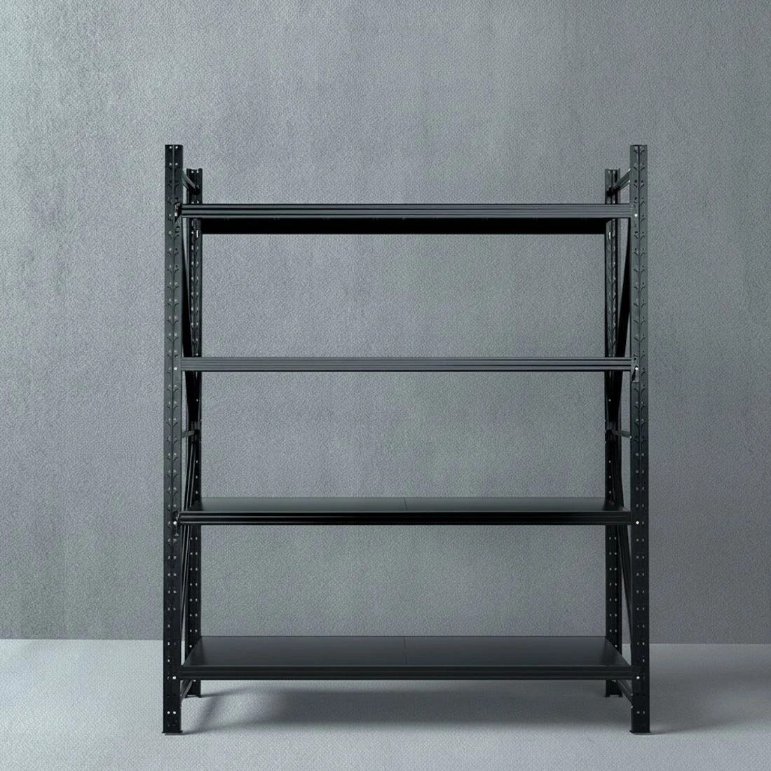 5 Giantz 2.4Mx2M Warehouse Shelving Garage Rack - Black, 5 of 6