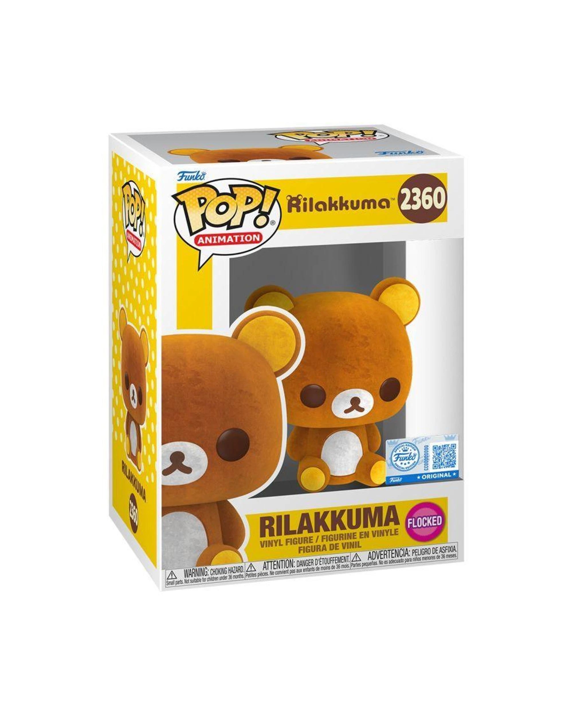 3 Rilakkuma Rilakkuma Flocked Funko POP! Vinyl, 3 of 3