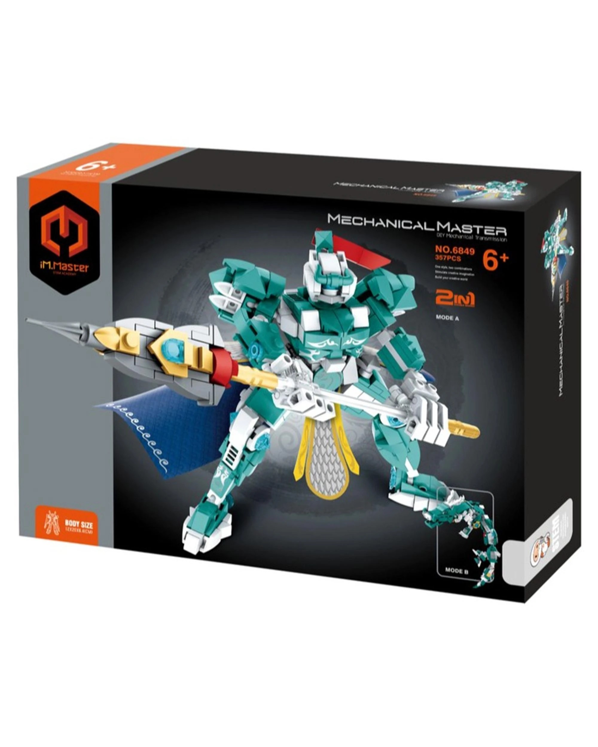 1 iM.Master Mechanical Master Five Generals Dragon Blue 357 Piece Model Kit - 6849 - Blue, 1 of 3