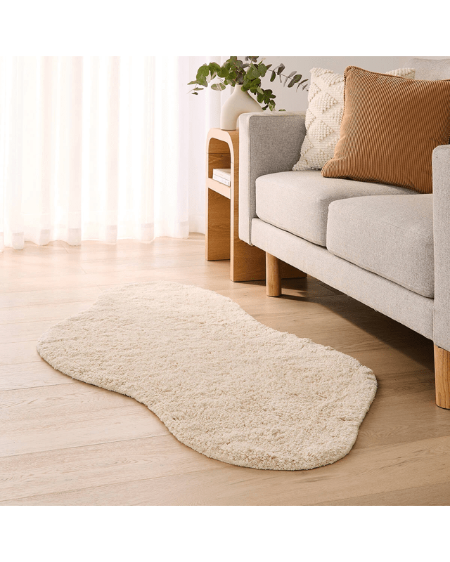 Puddle Rug - White, Small - 150cm x 