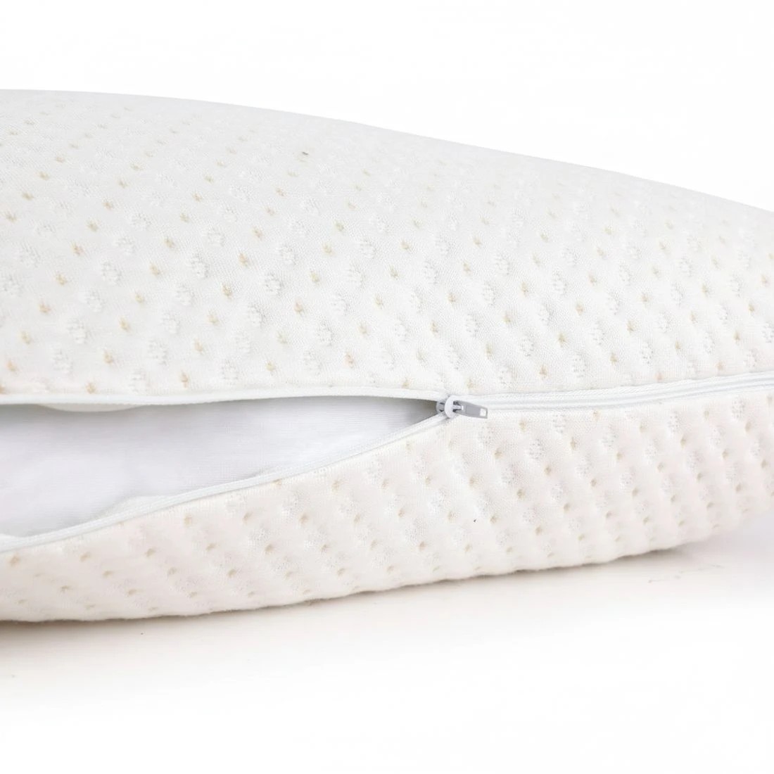 5 Giselle Bedding Memory Foam Pillow Bamboo Cover Twin Pack - White, 5 of 8