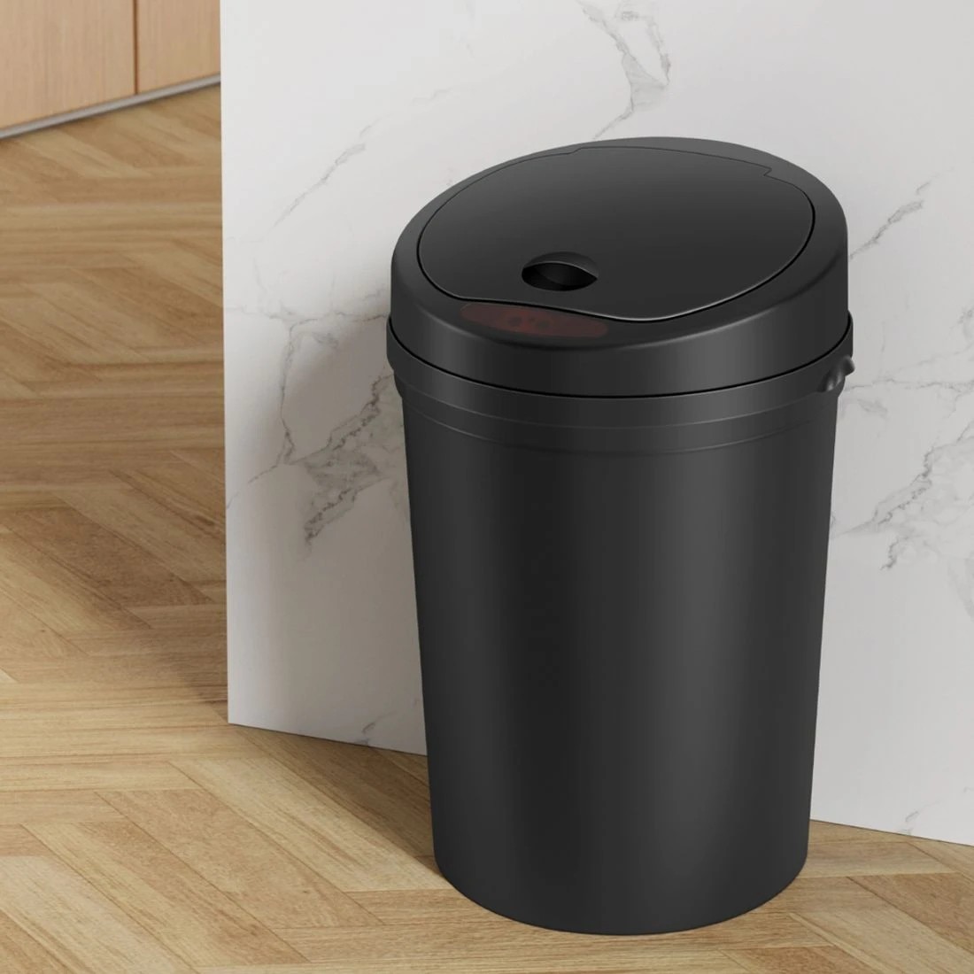 3 Devanti Sensor Bin Motion Rubbish Bins Kitchen Automatic Trash Can 9L
 - black, 3 of 5