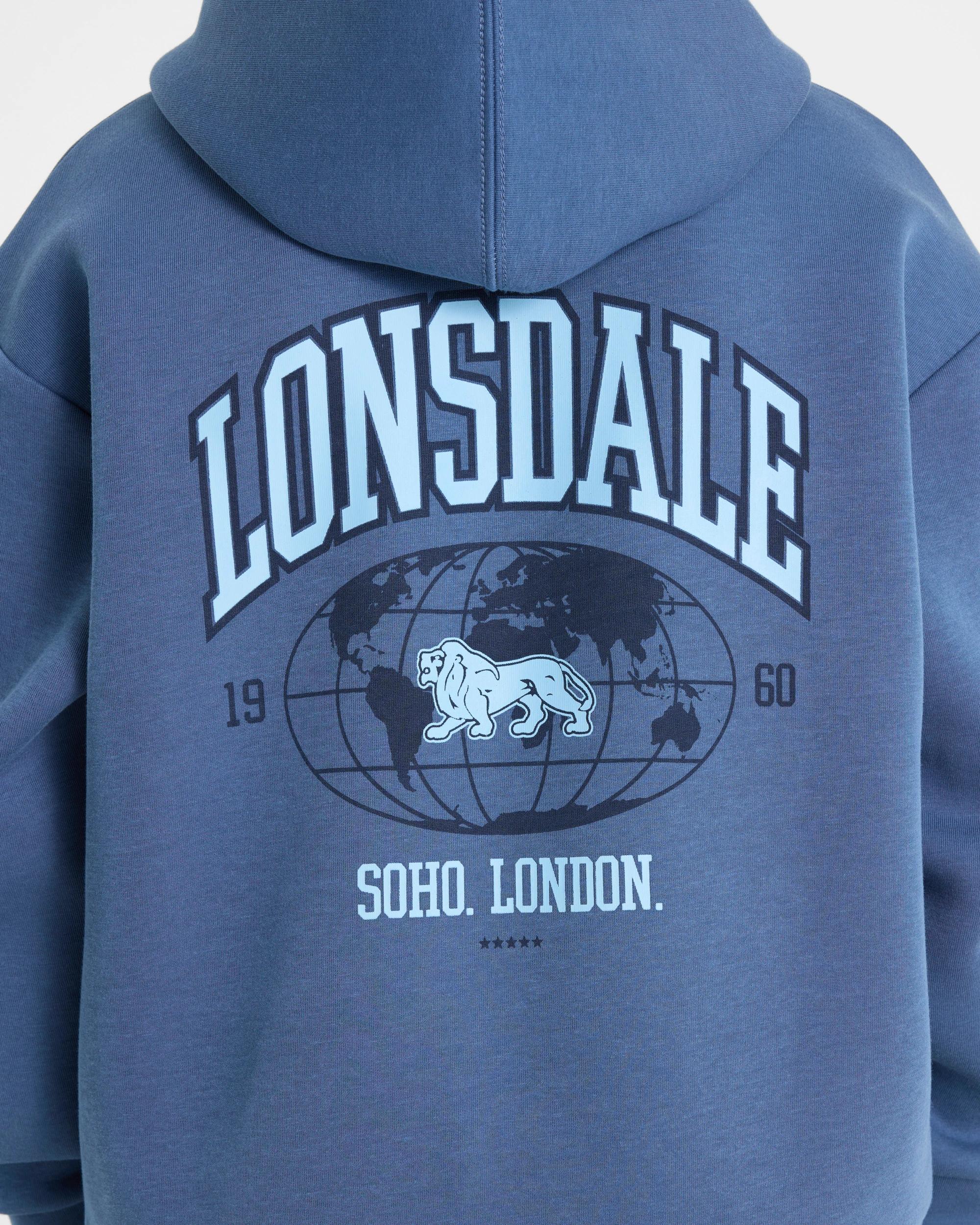 4 Lonsdale London Sport Hoodie BLUE, 4 of 6