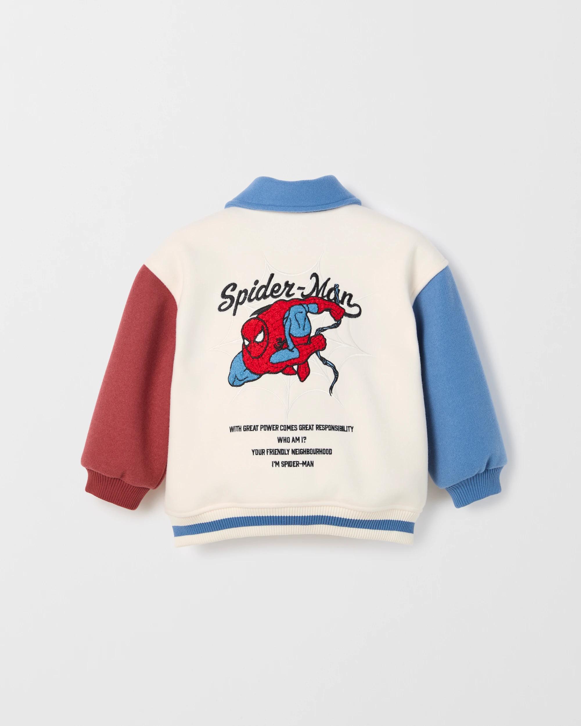 3 Marvel Spider-Man Varsity Rugby Jacket MULTI, 3 of 3