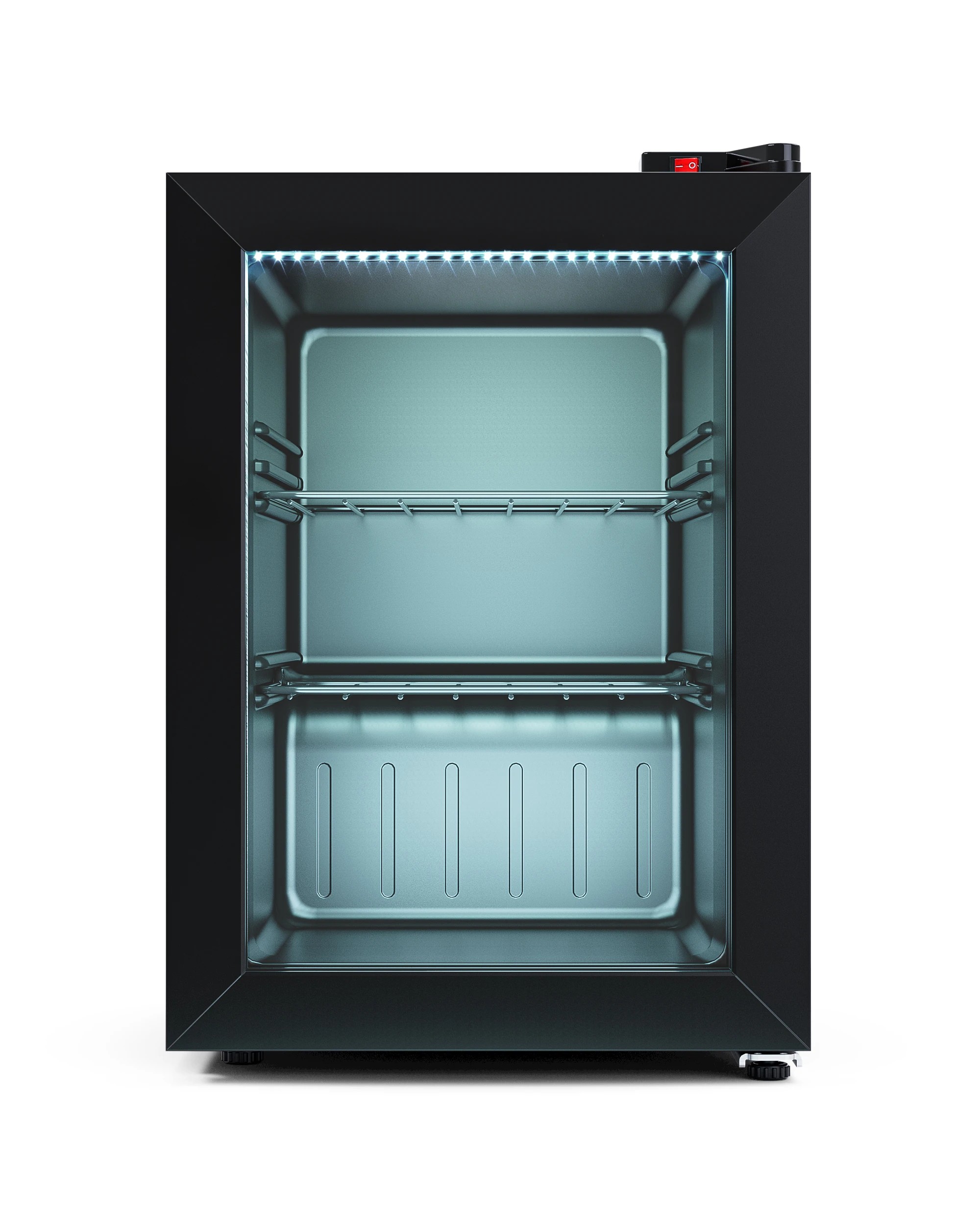 1 Yopower 60L Upright Freezer, Compact Vertical Freezer with Adjustable Thermostat - Black, 1 of 4