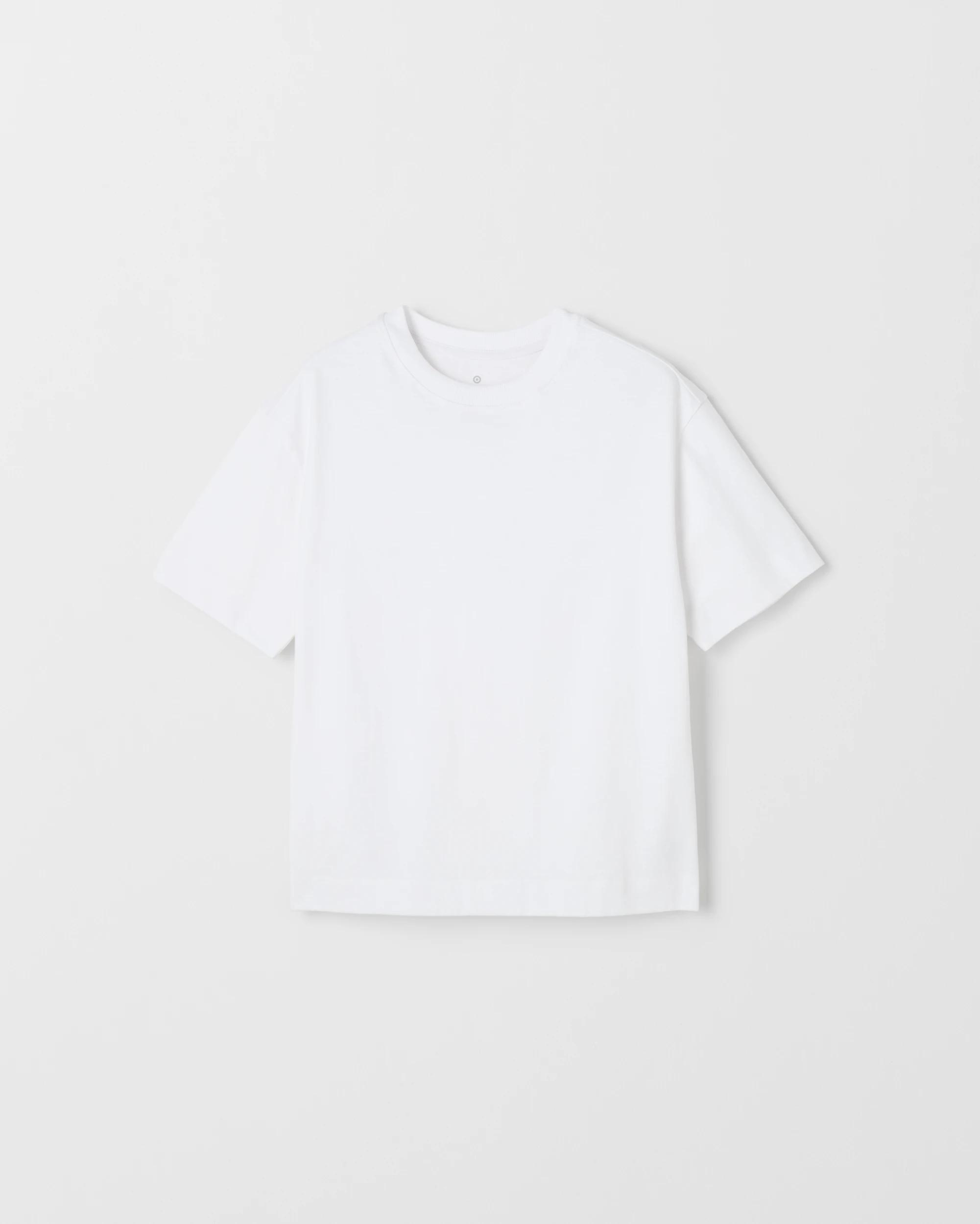 1 Target Kids Organic Cotton Heavyweight Oversized T-Shirt WHITE, 1 of 2