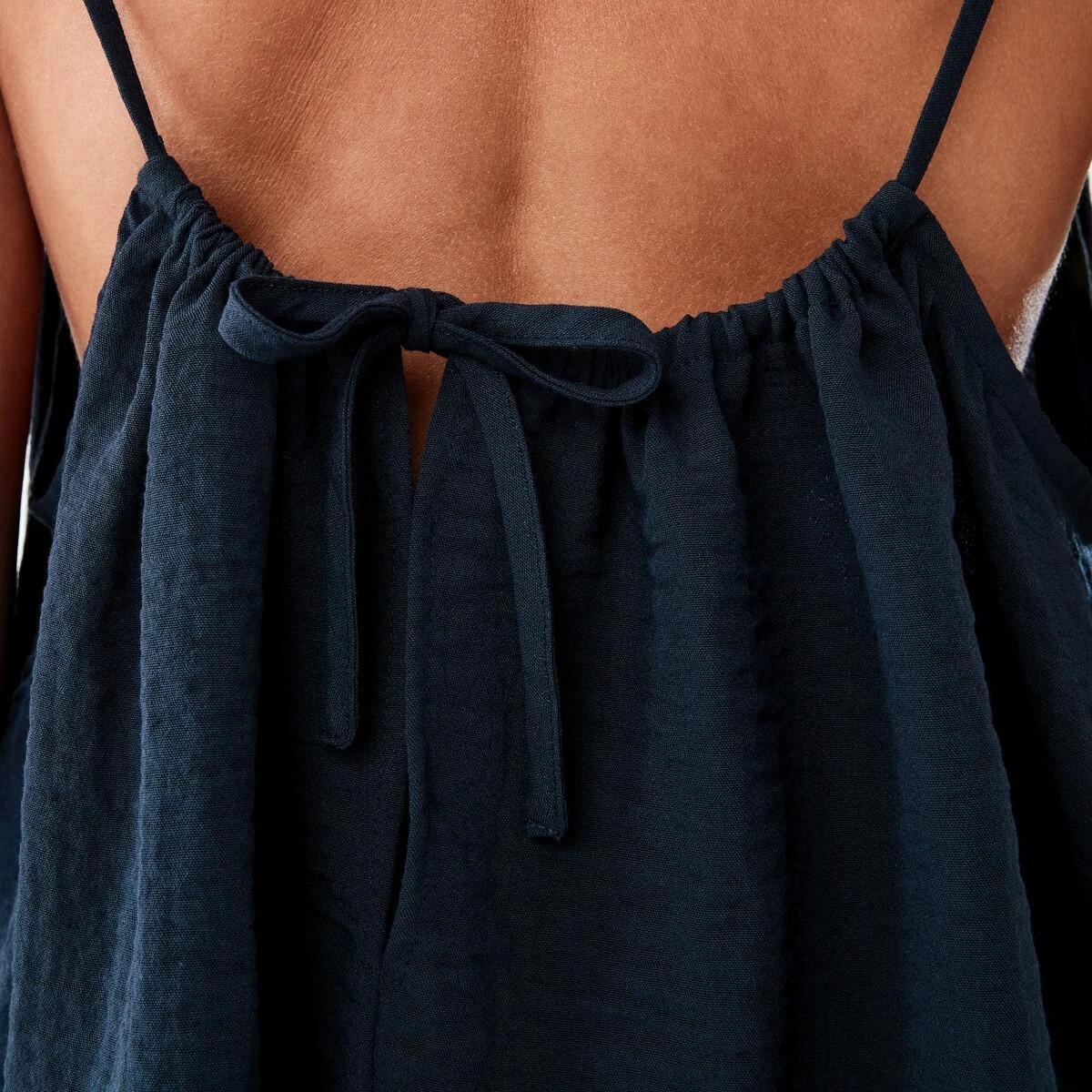 4 Sleeveless Textured Mini Dress Navy Blaze, 4 of 7