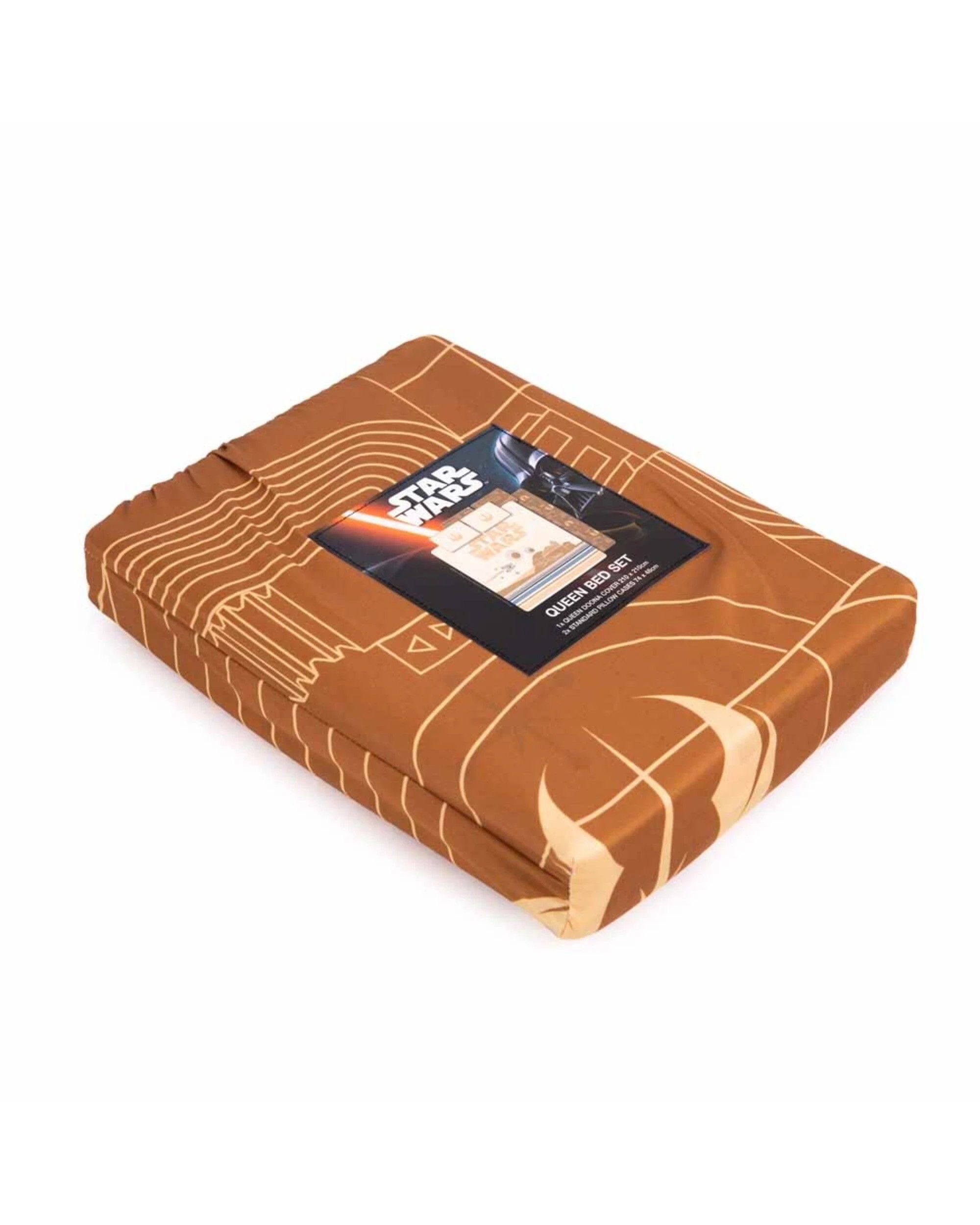 4 Star Wars - Tattooine Planet Quilt Cover Set - Queen - Brown, 4 of 4