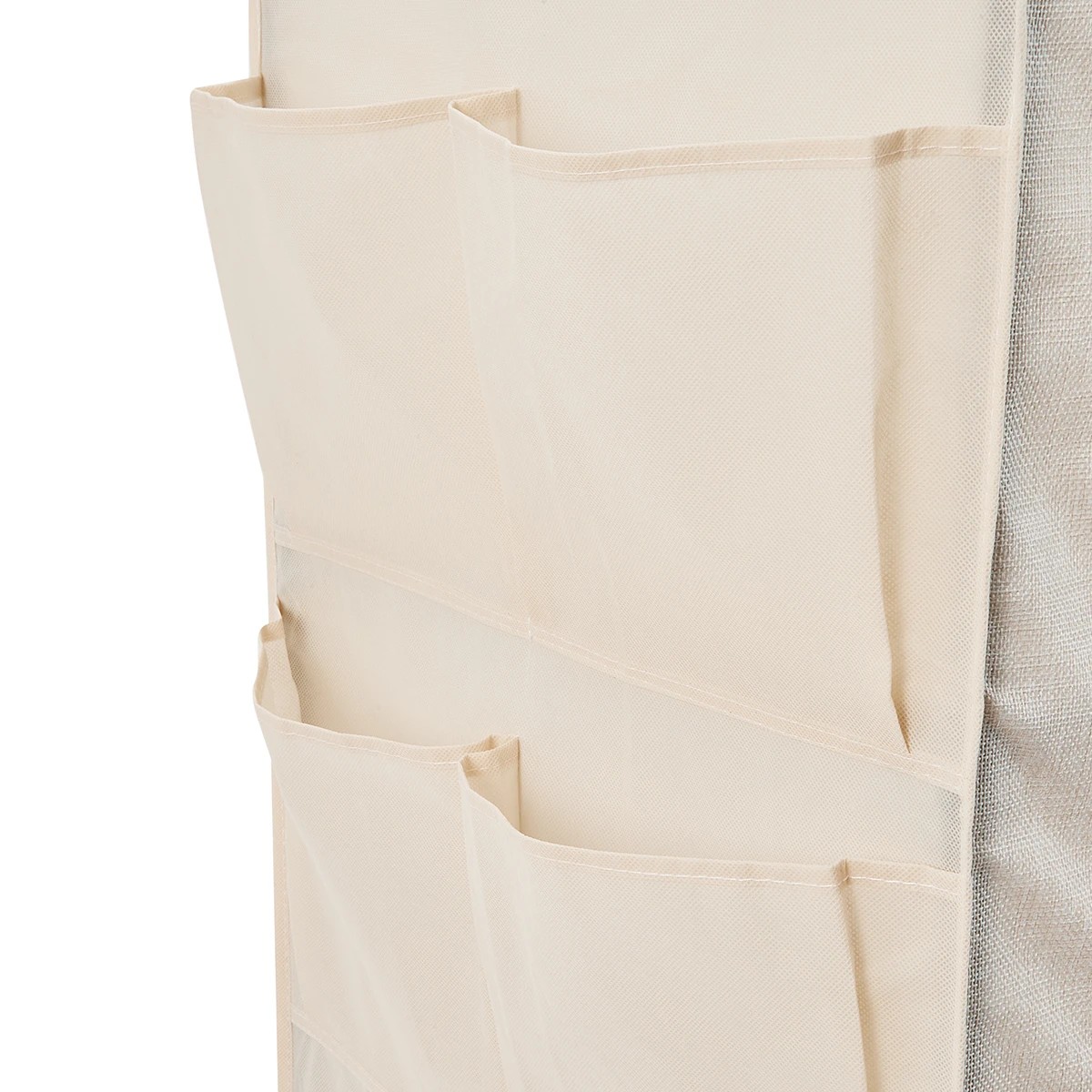 10 Linen Look Covered Wardrobe - Beige, 10 of 10