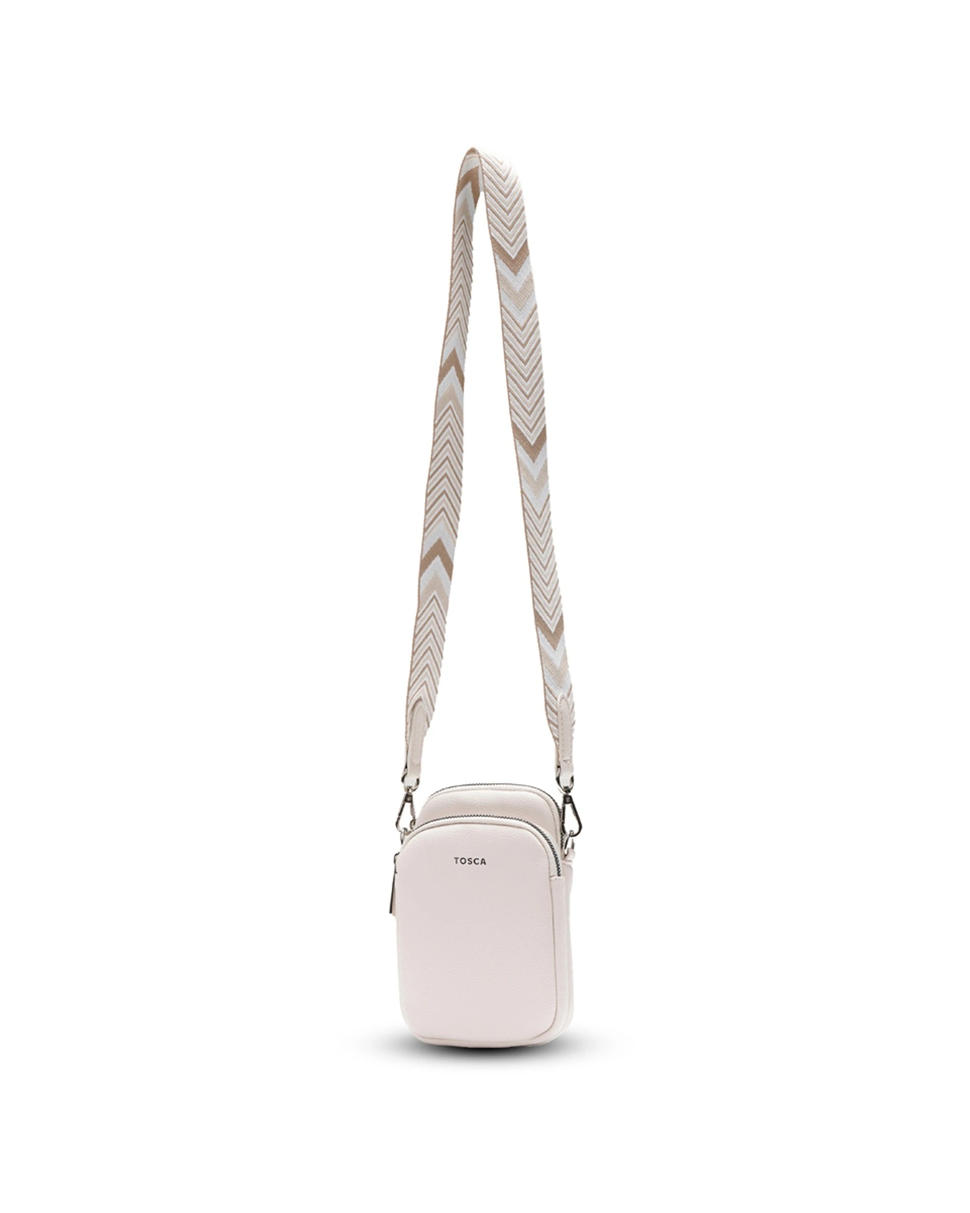 1 Tosca Crossbody Mini Utility Phone Bag - White, 1 of 3