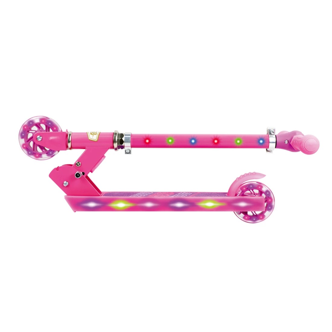 6 858 Light Up Folding Scooter - Pink, 6 of 10