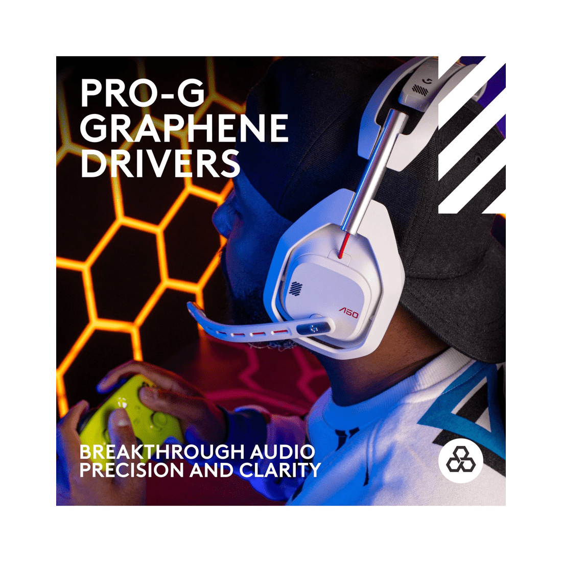 4 Logitech G Astro A50 LIGHTSPEED Wireless Gaming Headset + Base Station - White, 4 of 10