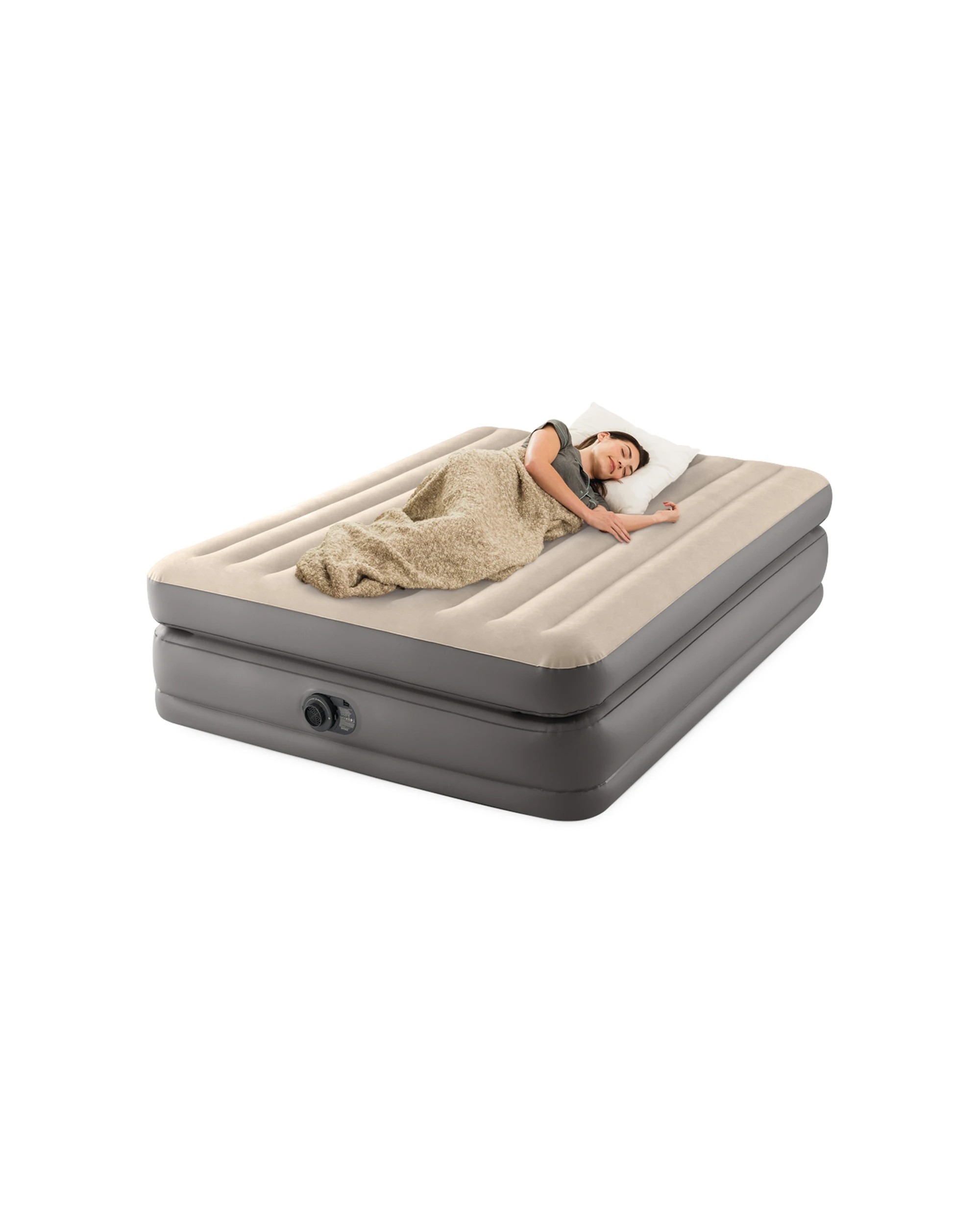 5 INTEX Comfort Elevated Inflatable Airbed Fiber-Tech Double Layered - Queen Bed - Multi, 5 of 6