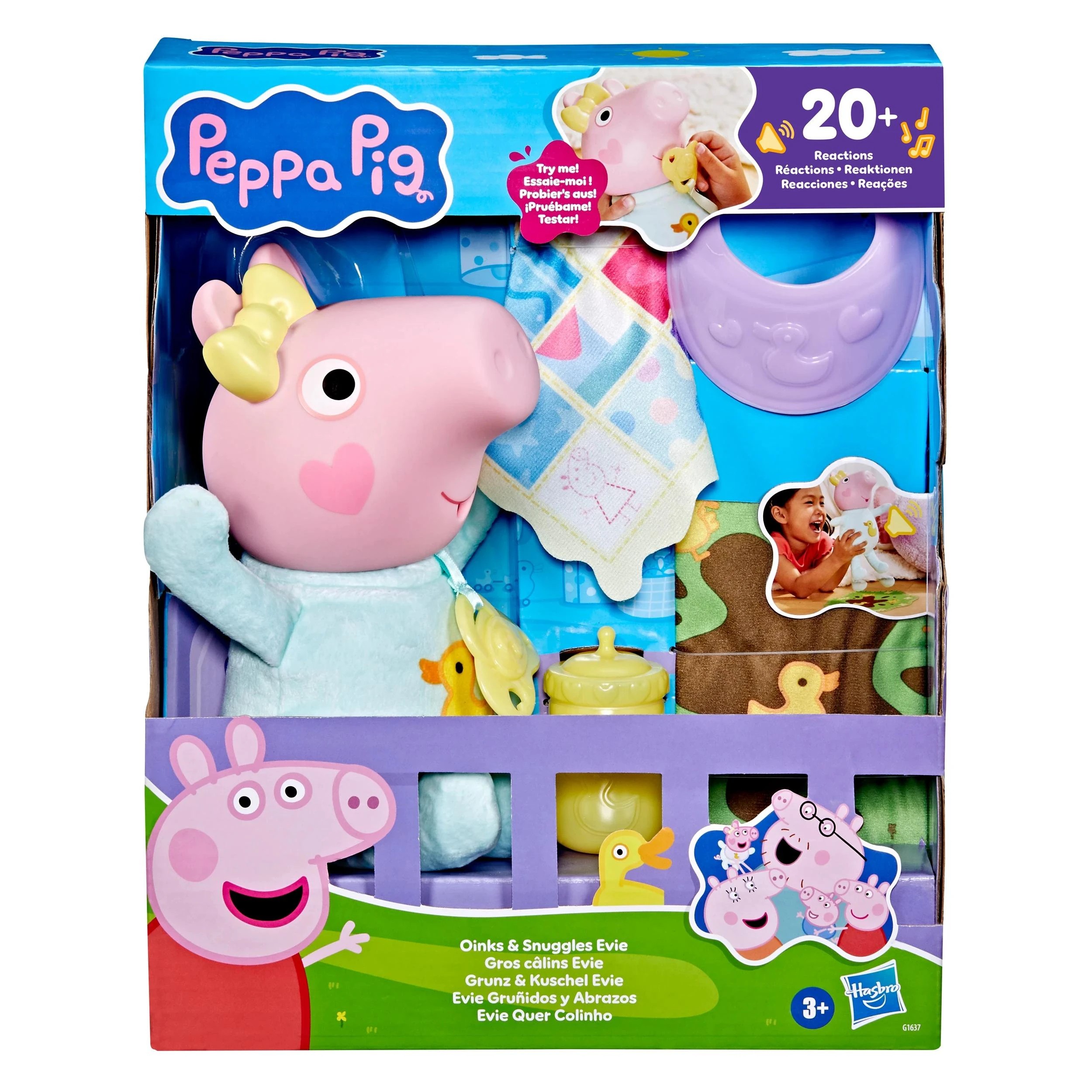 2 Peppa Pig Oinks and Snuggles Evie Playset - Multi, 2 of 4