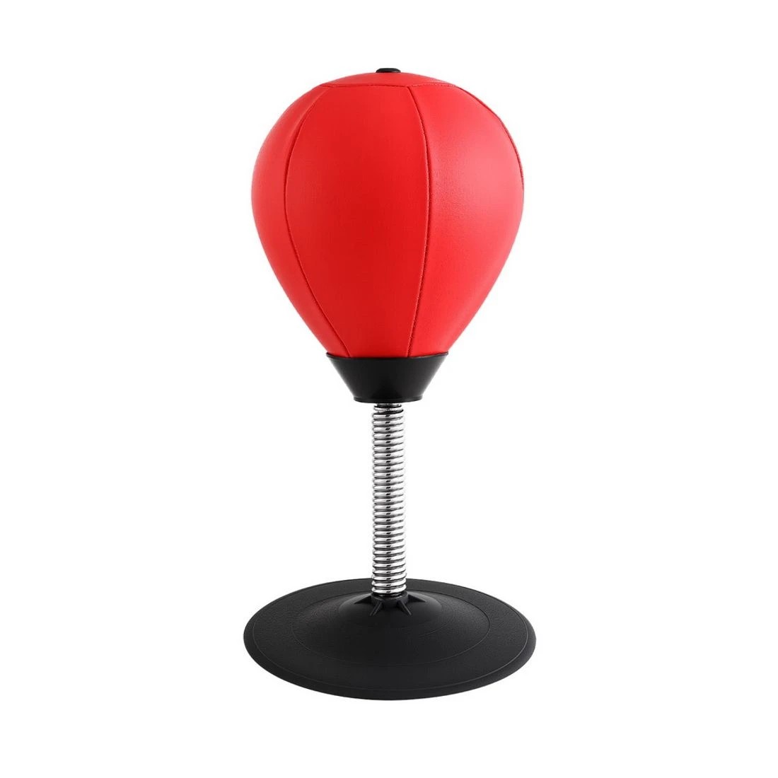 3 Everfit Desktop Punching Boxing Bag Stand Set with Pump Swivel Speed Balls - Red, 3 of 6