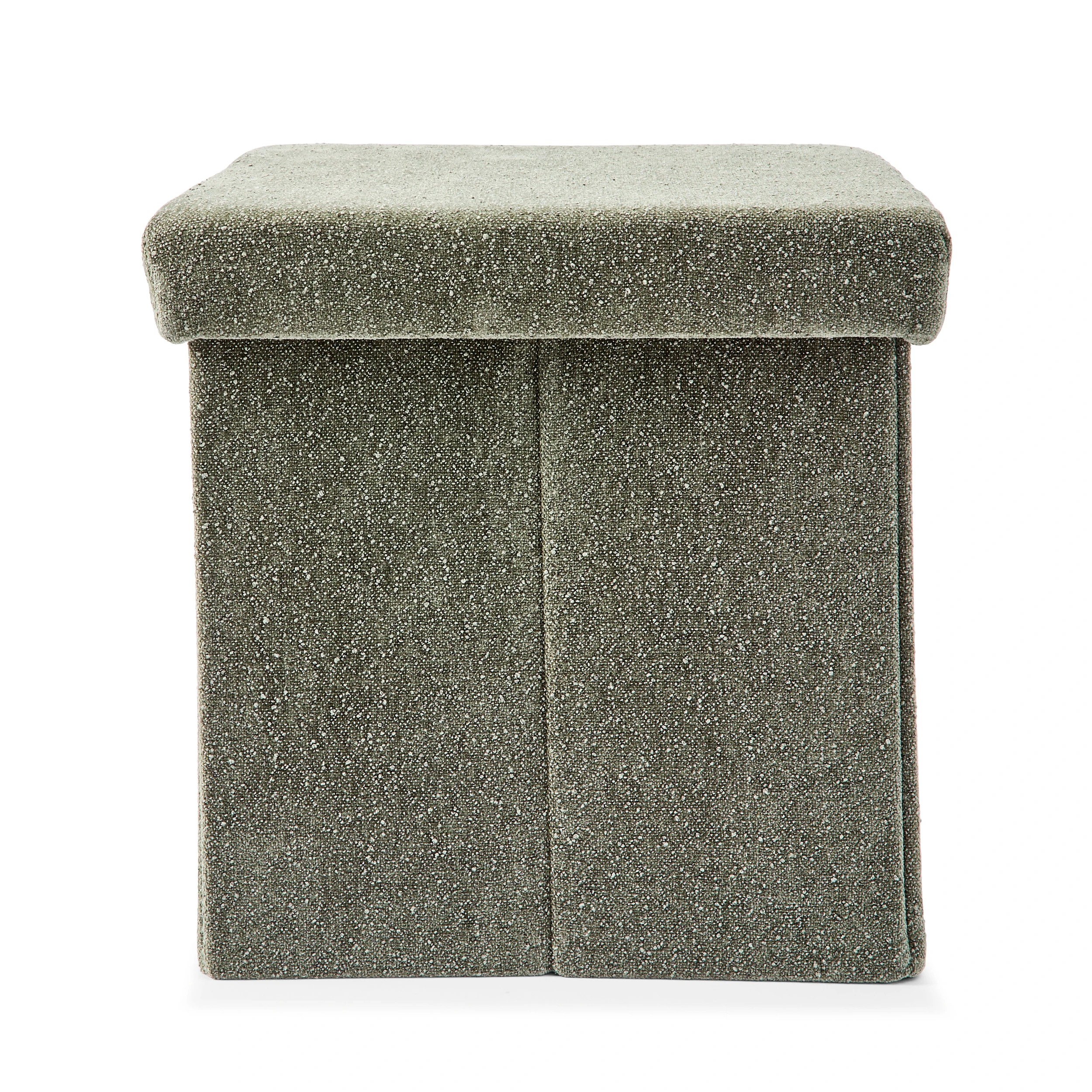 8 Square Storage Ottoman - Green, 8 of 10