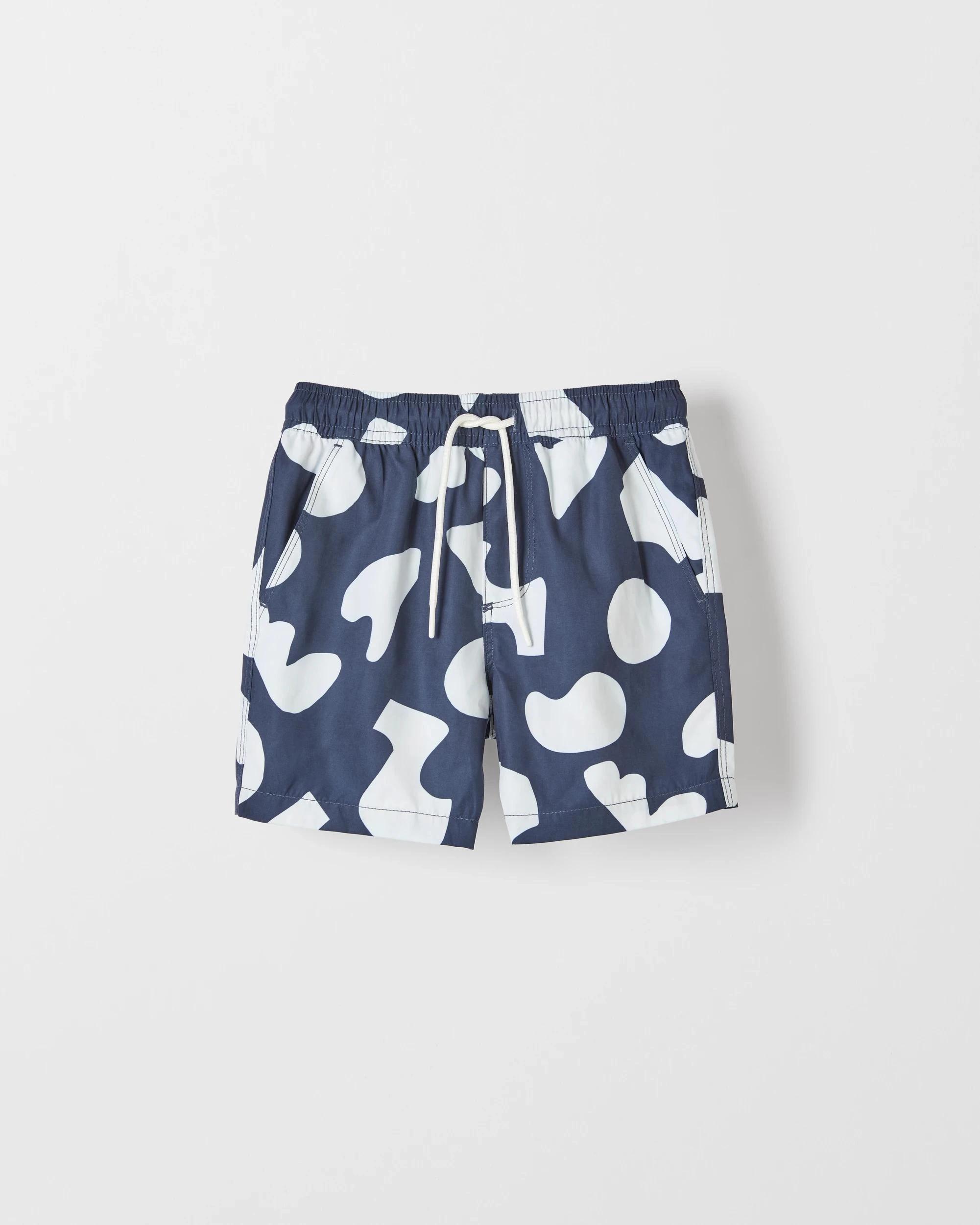 1 Target Printed Swim Boardshorts NAVY BLUE SHAPES, 1 of 2