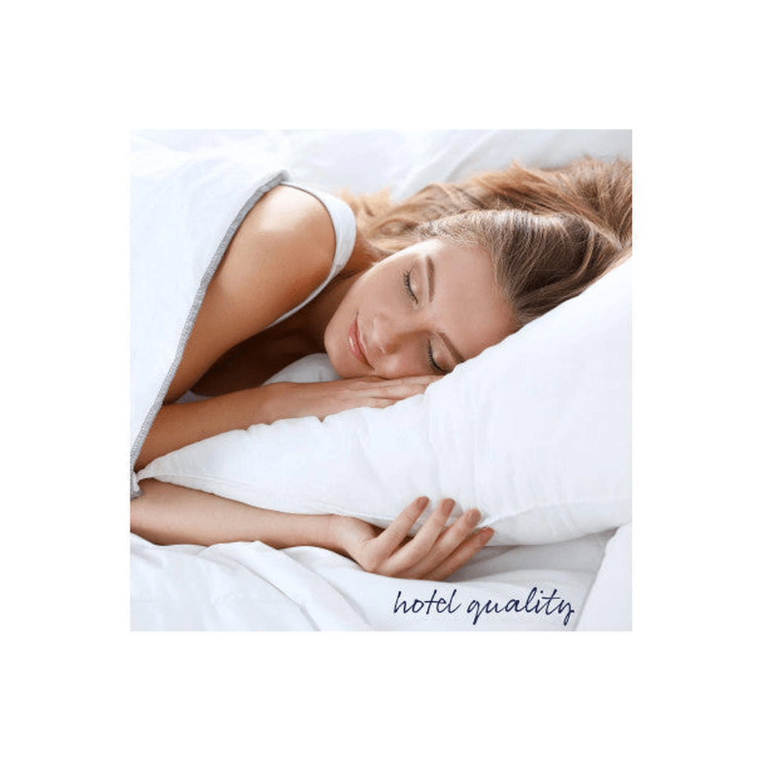 5 Royal Comfort Goose Down Feather Pillows 1000GSM 100% Cotton Cover - Twin Pack - White, 5 of 6