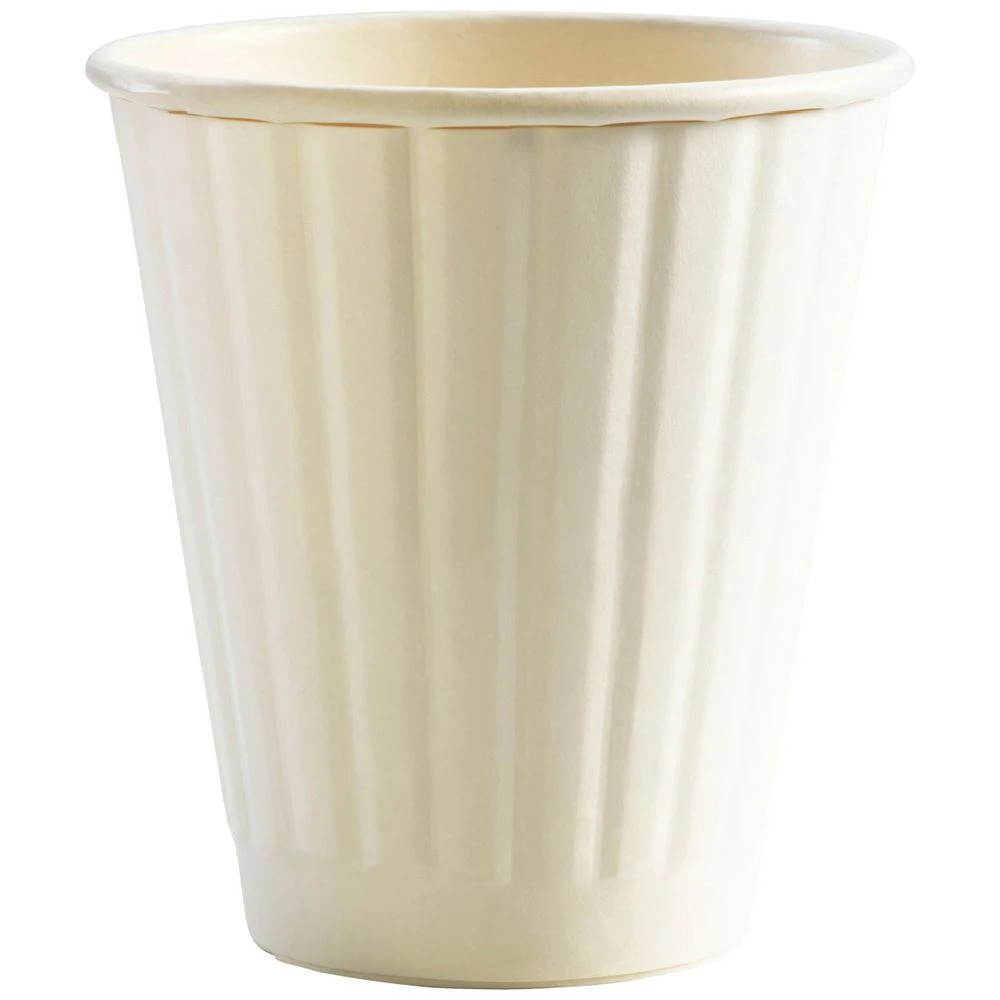 1 BioPak Double-wall Coffee Cups 8oz White 1000 Box, 1 of 1