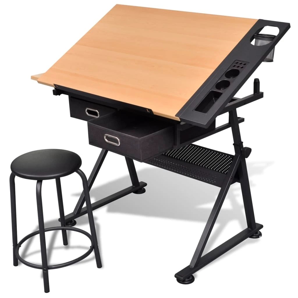 1 Vidaxl Computer Desk - Brown, 1 of 8