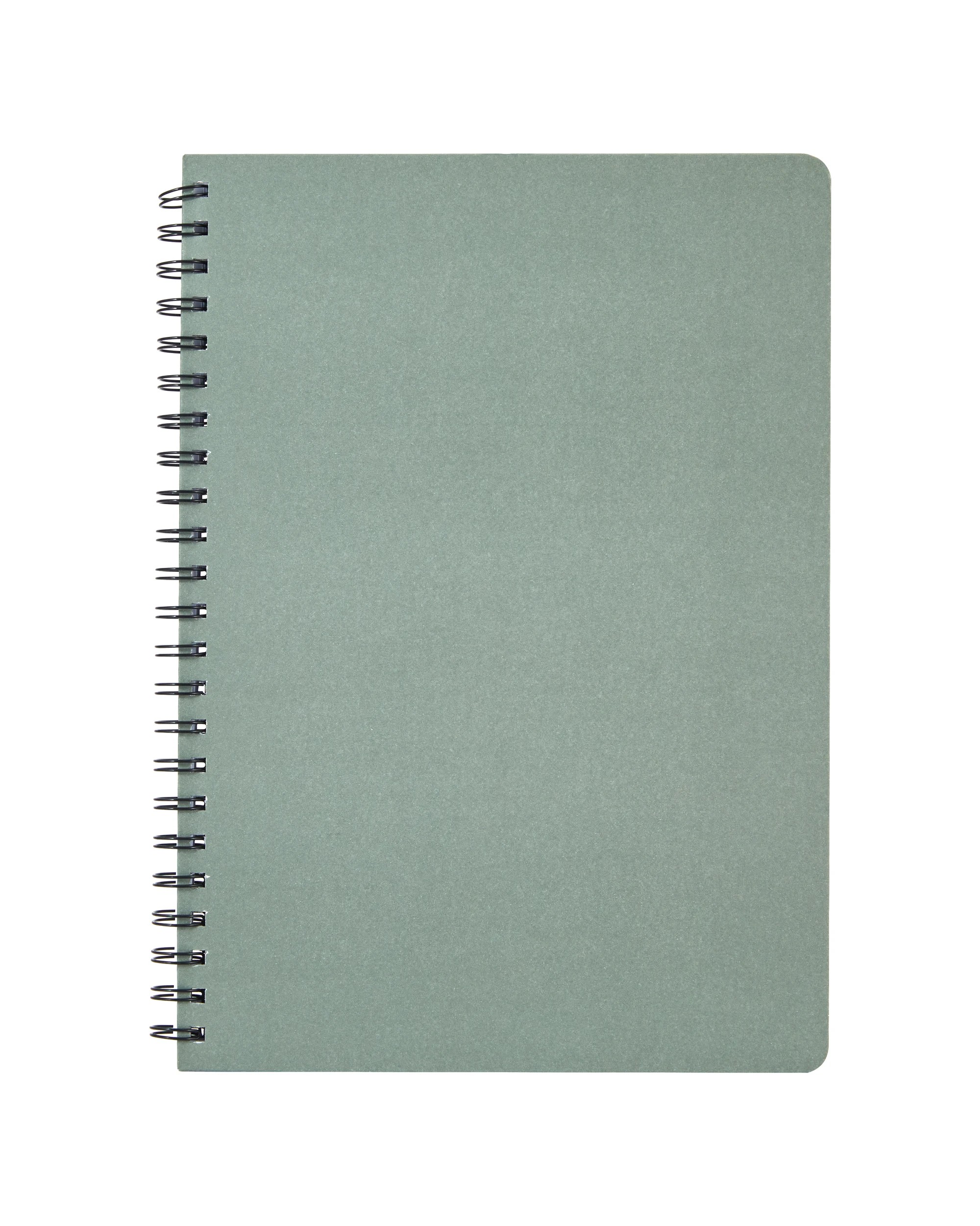 1 A4 Spiral Notebook 160 Pages Hardcover Khaki, 1 of 4