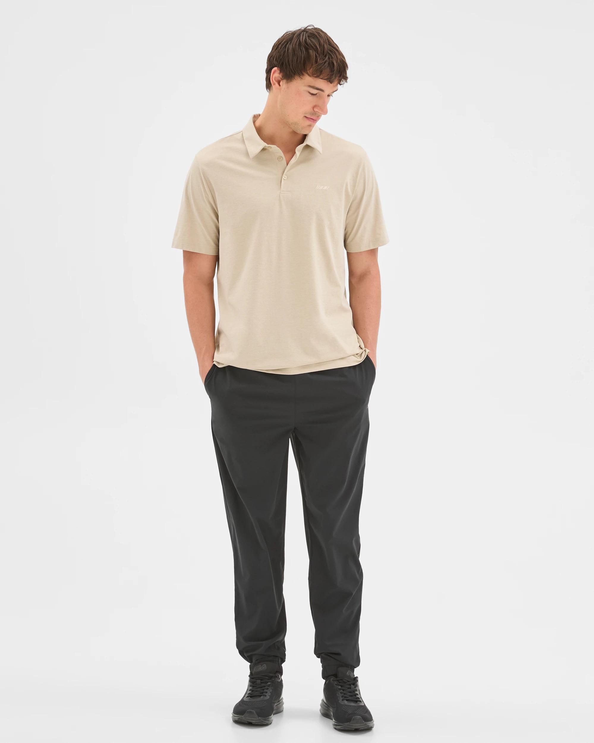 2 Target Active Lifestyle Stretch Polo Top AGATE GREY, 2 of 6