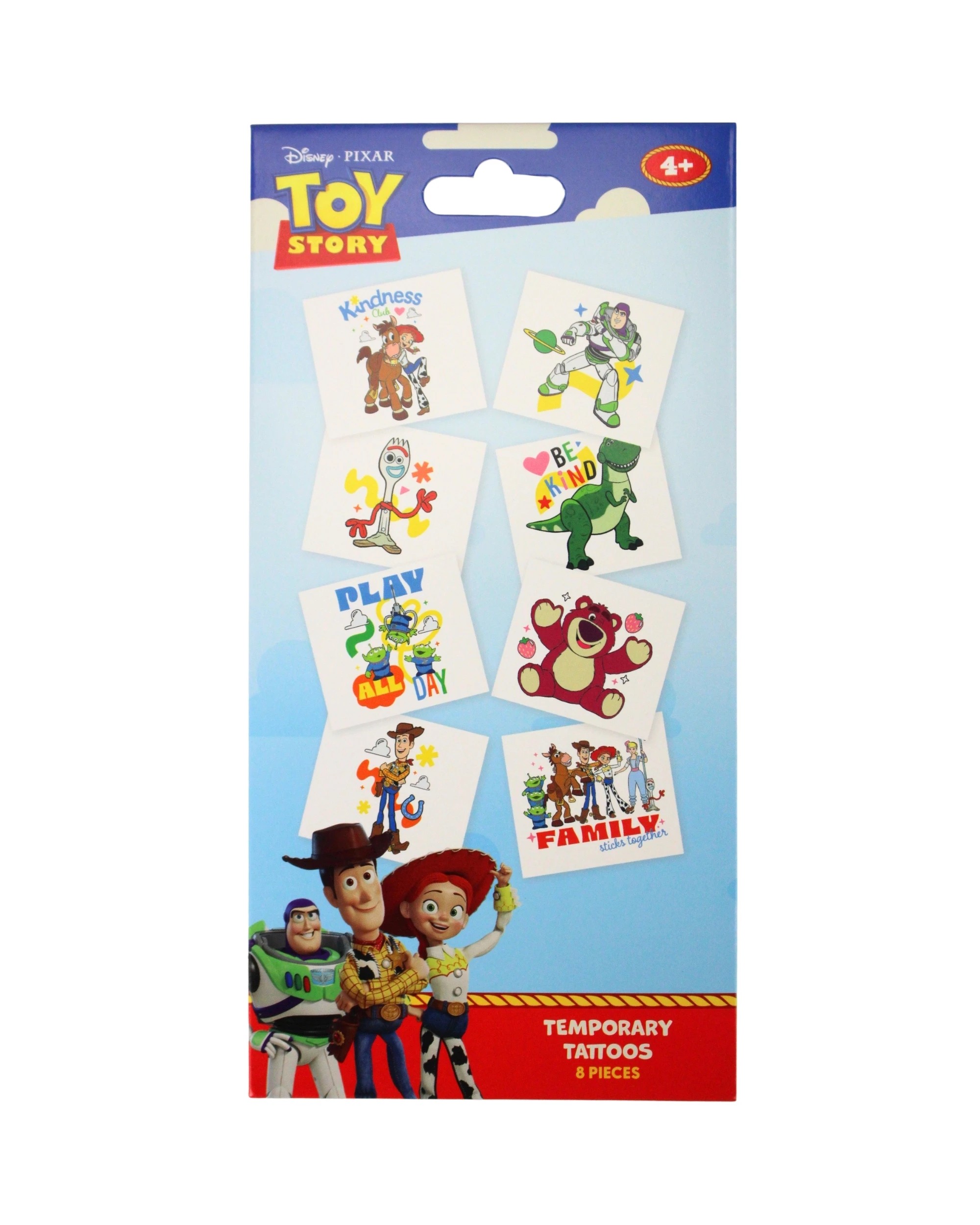 1 Anagram 8pc Toy Story Temporary Tattoos Kids Birthday Party Favours - Multi, 1 of 1