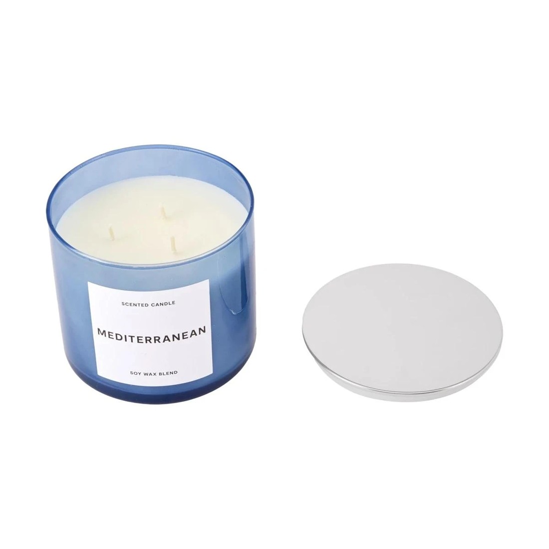 4 Mediterranean Inspired Glass Candle, 4 of 4