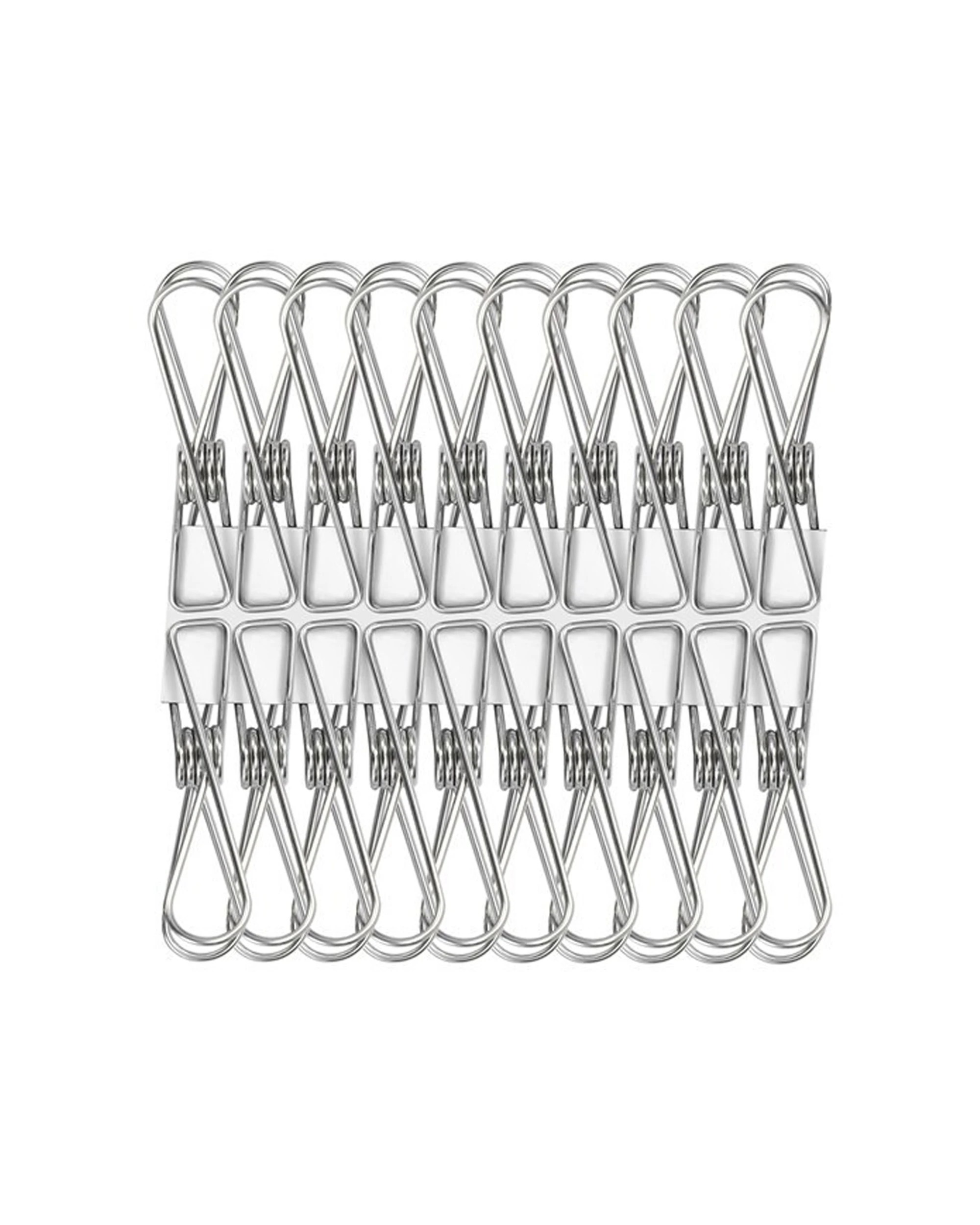 3 20pk Boxsweden 6cm Stainless Steel Hanging Pegs Laundry Clothes Clips Silver
 - Silver, 3 of 3