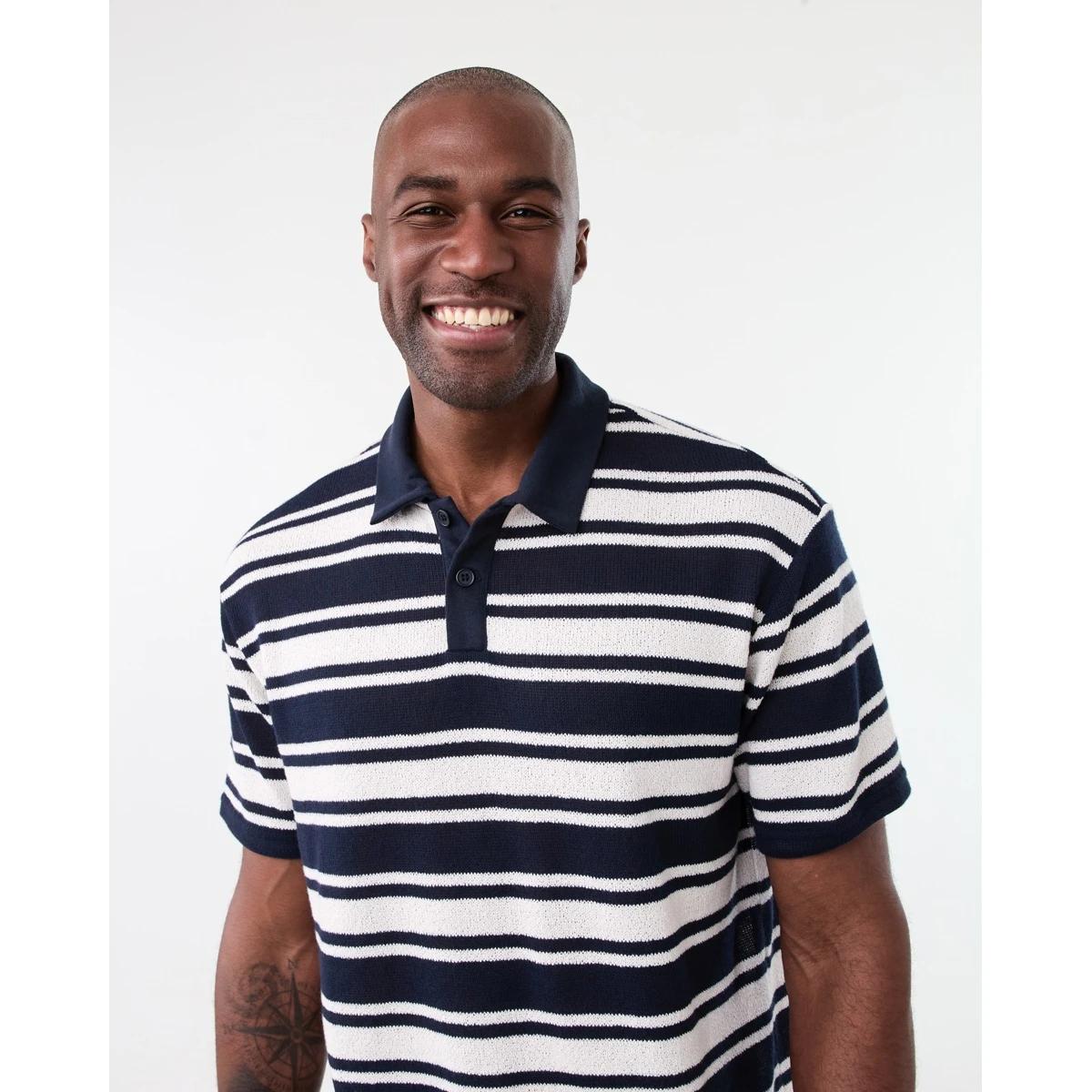 4 Stripe Polo Shirt Nvy Strp, 4 of 6