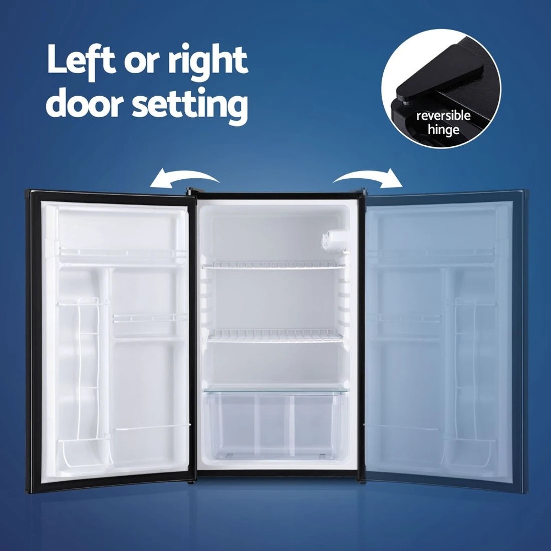 6 Devanti 110L Bar Fridge - Black, 6 of 6