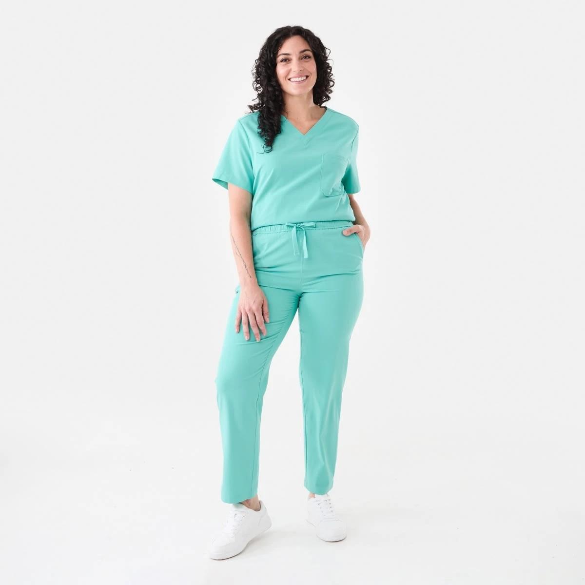 7 Work Scrub Pants Turq Blue, 7 of 8