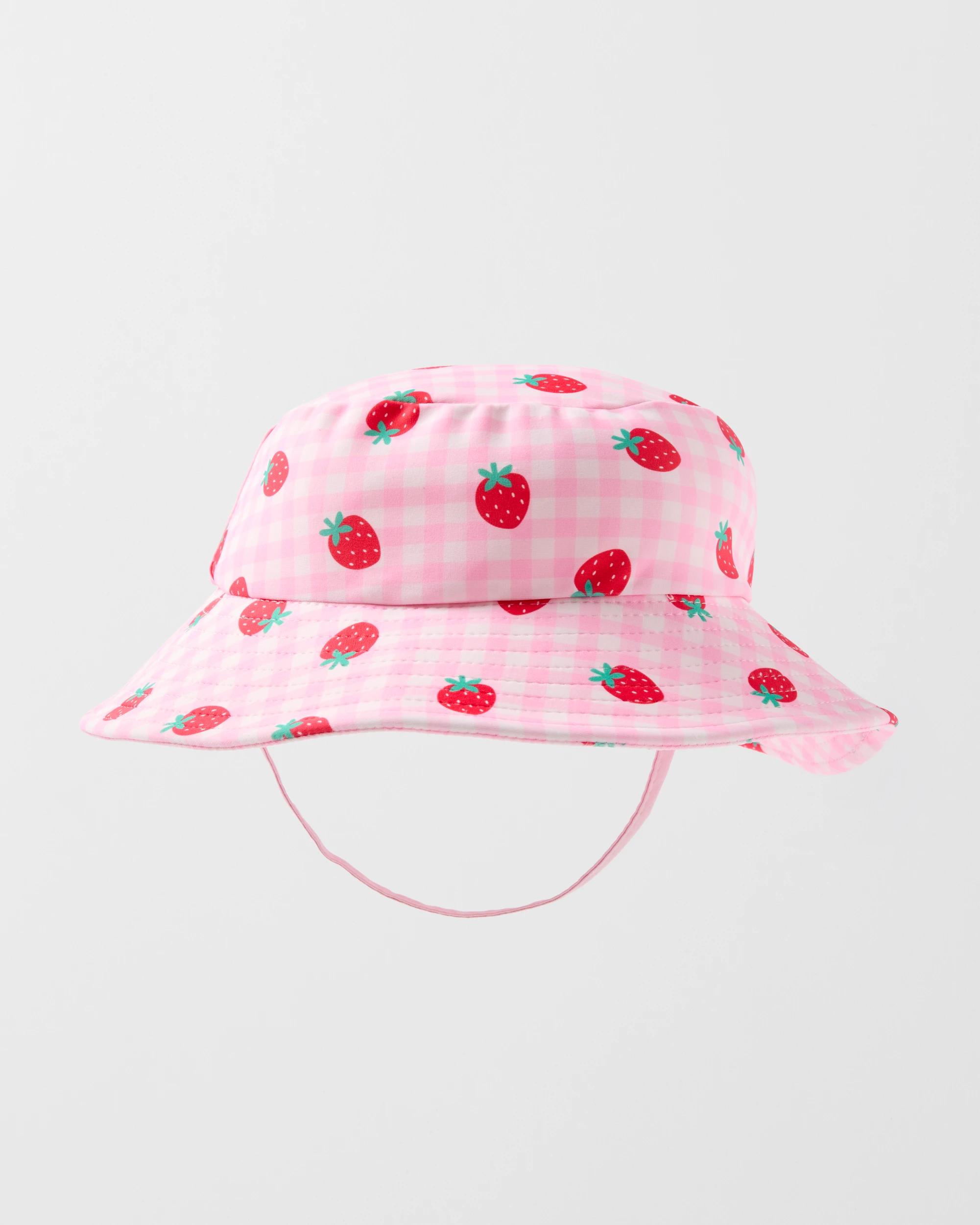 1 Wide Brim Swim Hat Ginghm, 1 of 3