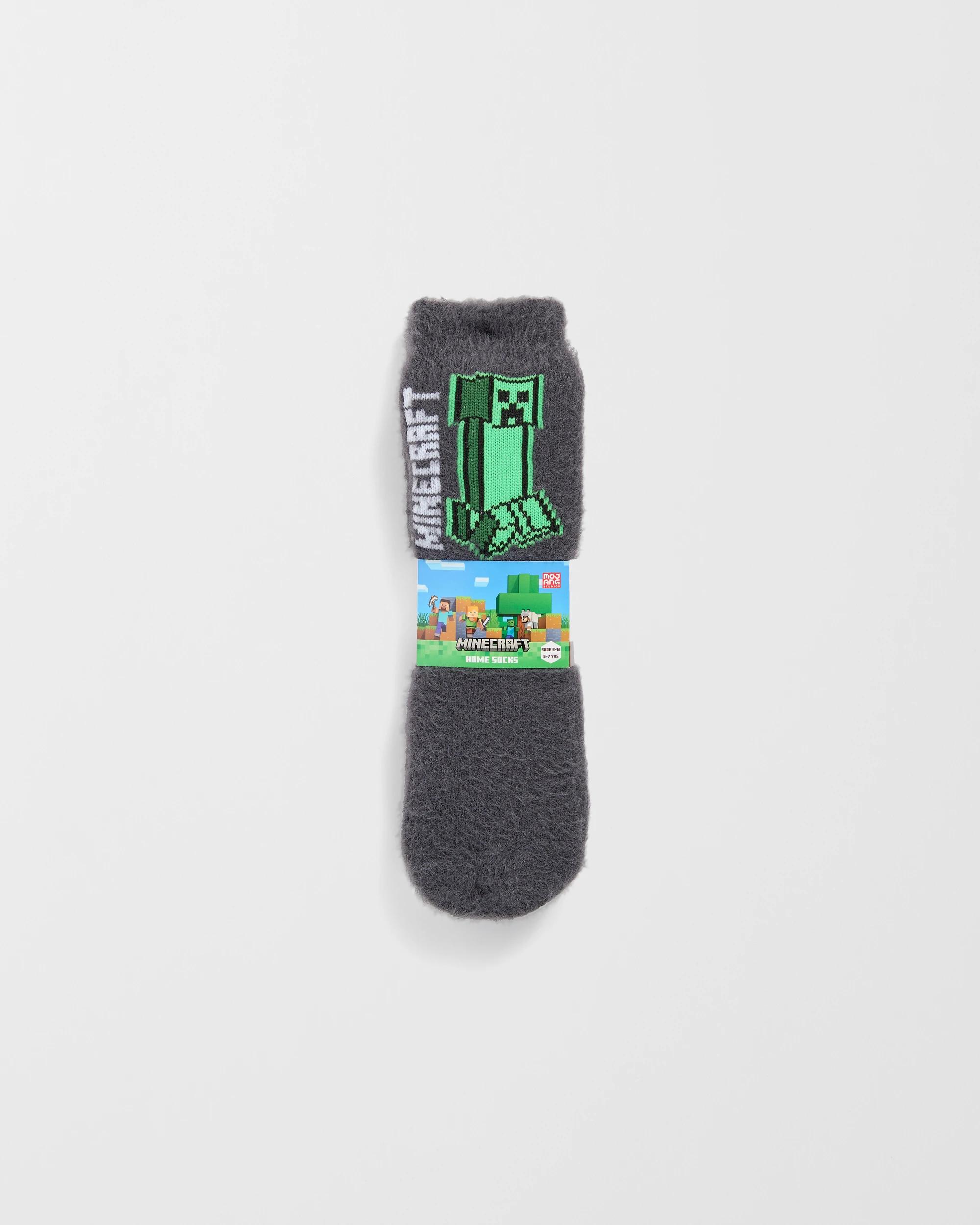 4 Minecraft Sherpa Lined Home Socks MINECRAFT, 4 of 4
